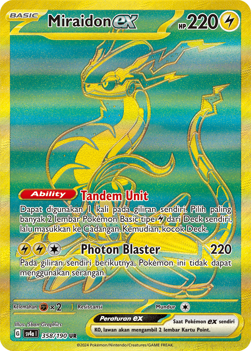 SV4a #358 358 — Harta Berkilau ex (Indonesian Pokémon TCG card)