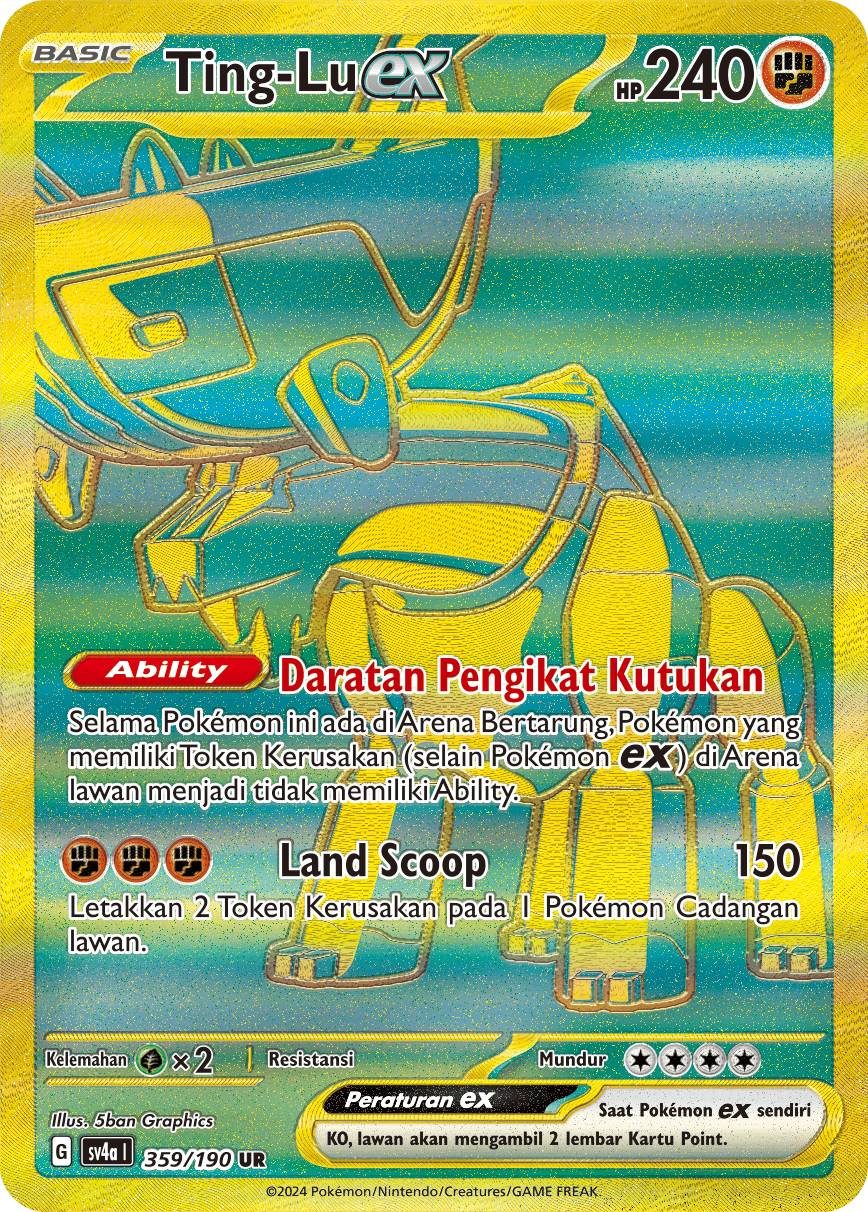 SV4a #359 359 — Harta Berkilau ex (Indonesian Pokémon TCG card)