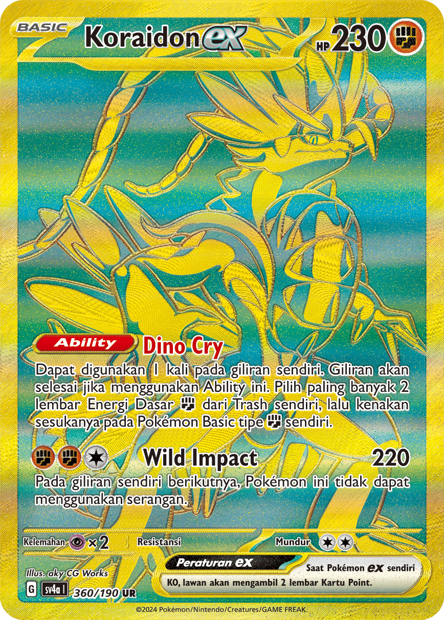 SV4a #360 360 — Harta Berkilau ex (Indonesian Pokémon TCG card)
