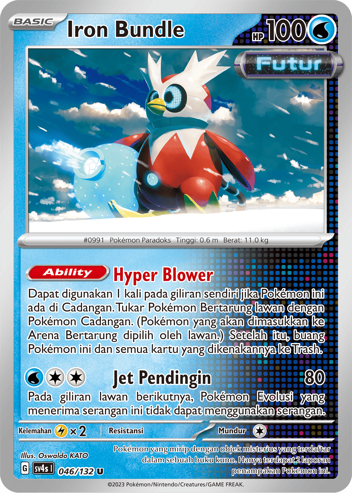 Iron Bundle 046/132 — Pertemuan Paradoks (Indonesian Pokémon TCG card)