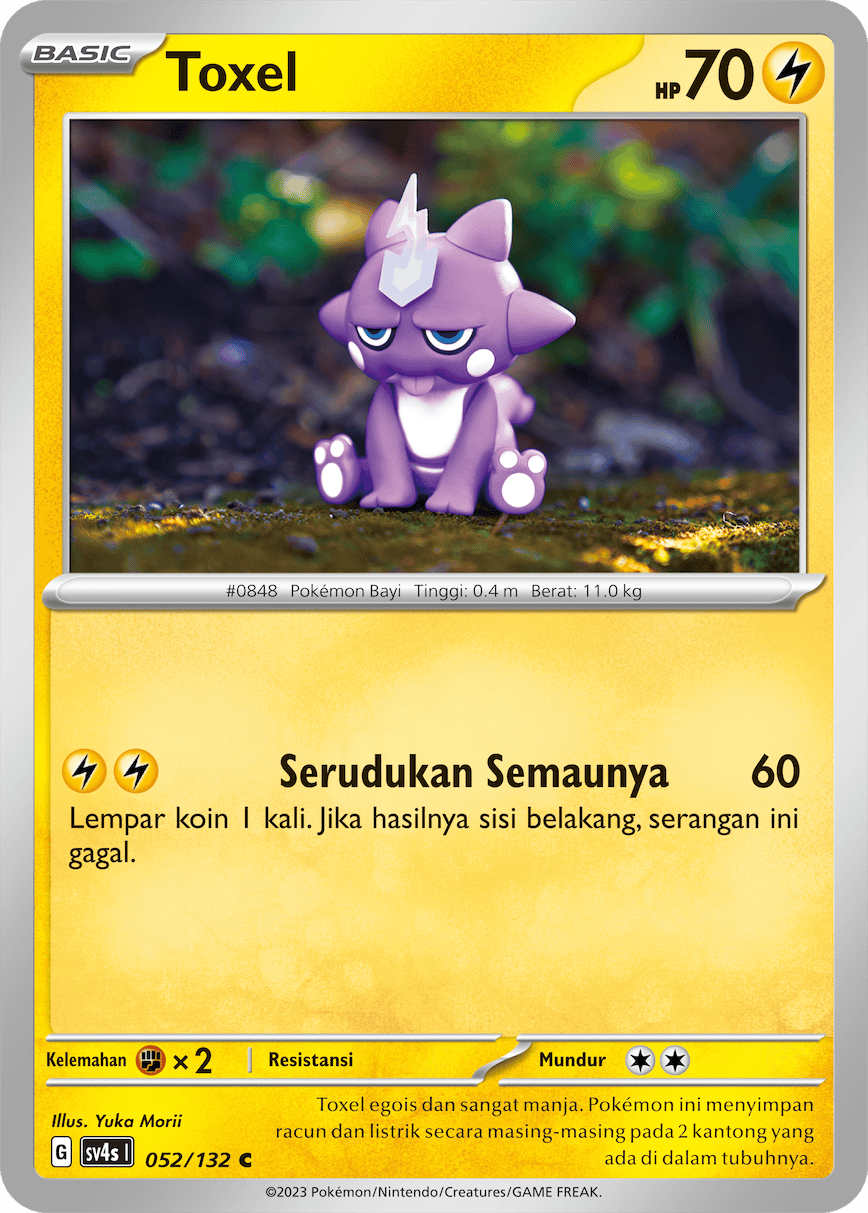 Toxel 052/132 — Pertemuan Paradoks (Indonesian Pokémon TCG card)