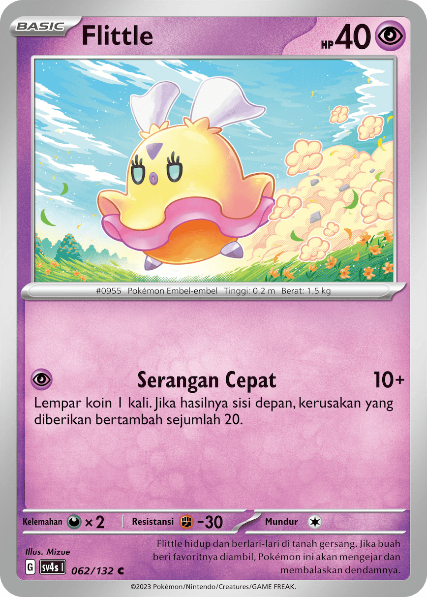 Flittle 062/132 — Pertemuan Paradoks (Indonesian Pokémon TCG card)