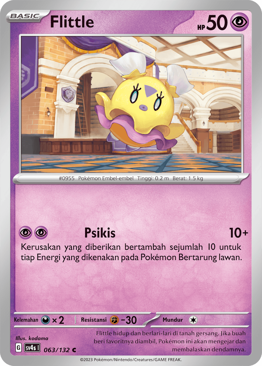 Flittle 063/132 — Pertemuan Paradoks (Indonesian Pokémon TCG card)