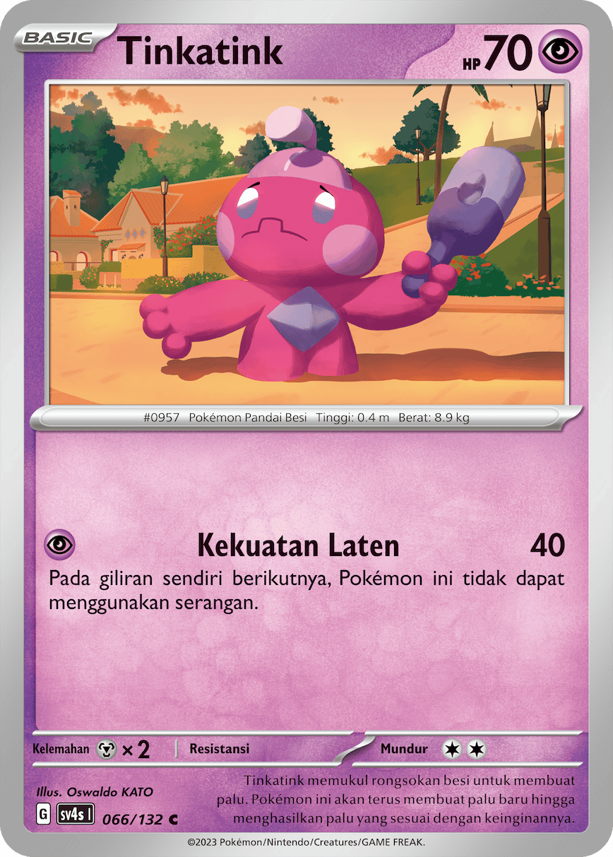 Tinkatink 066/132 — Pertemuan Paradoks (Indonesian Pokémon TCG card)