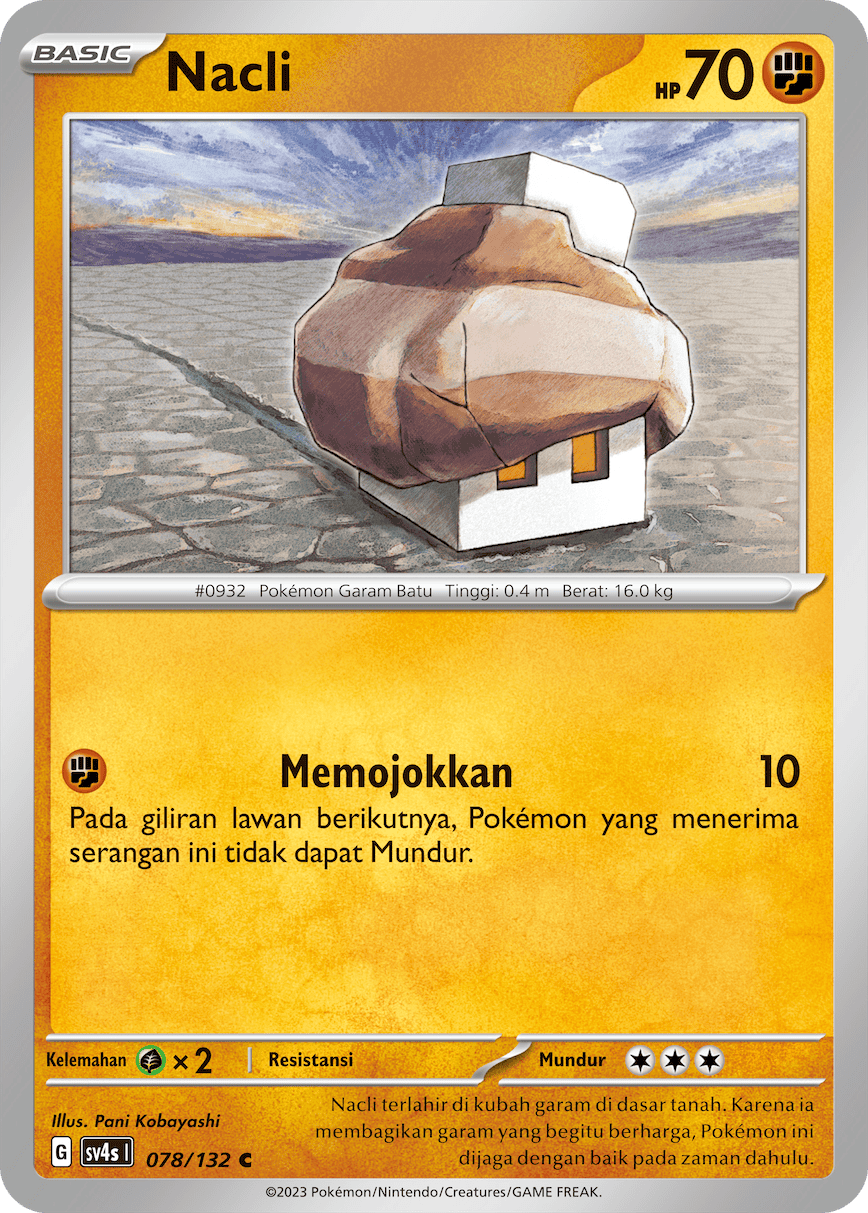 Nacli 078/132 — Pertemuan Paradoks (Indonesian Pokémon TCG card)