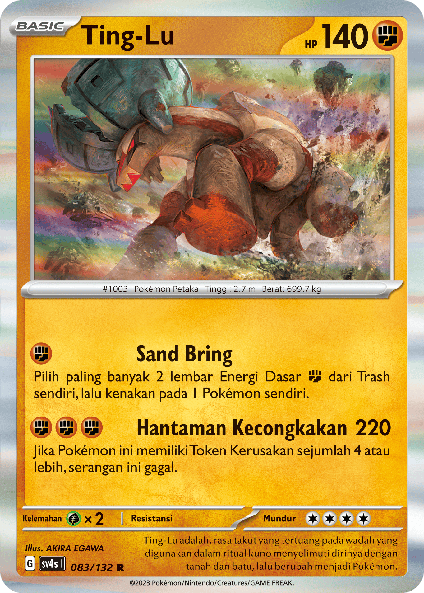 Ting-Lu 083/132 — Pertemuan Paradoks (Indonesian Pokémon TCG card)