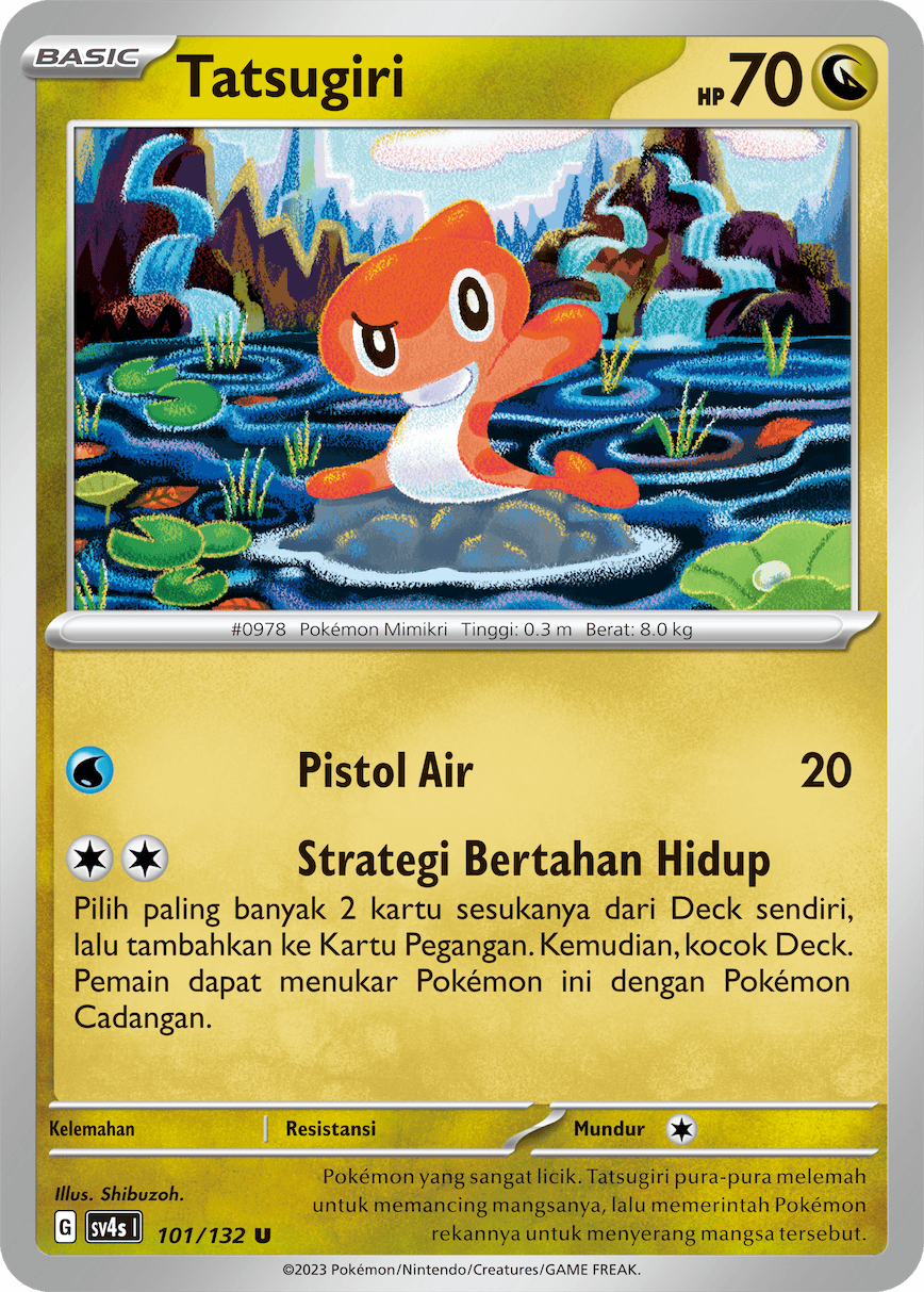 Tatsugiri 101/132 — Pertemuan Paradoks (Indonesian Pokémon TCG card)