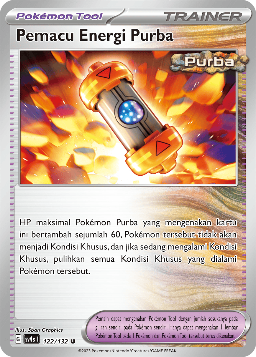Pemacu Energi Purba 122/132 — Pertemuan Paradoks (Indonesian Pokémon TCG card)