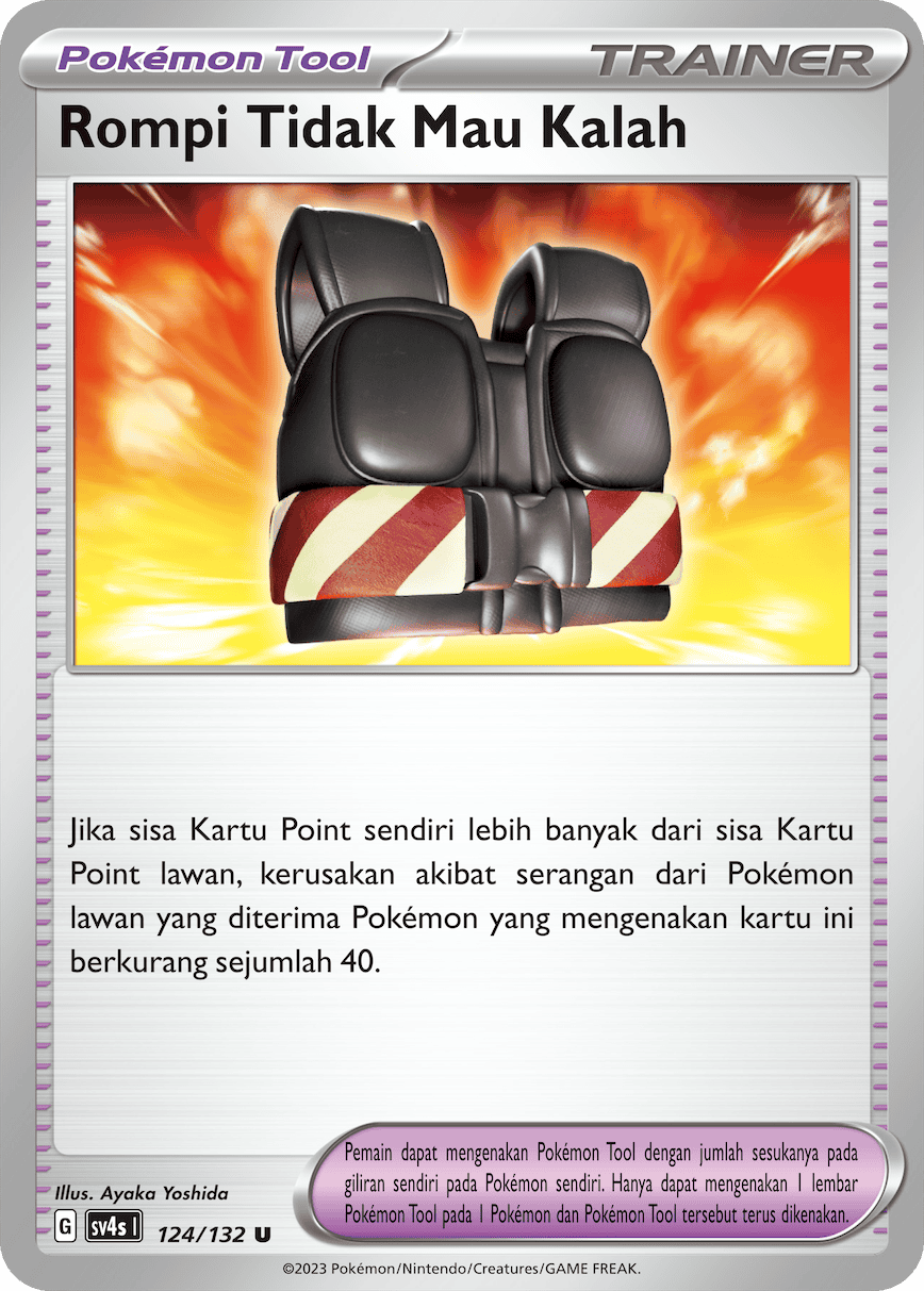 Rompi Tidak Mau Kalah 124/132 — Pertemuan Paradoks (Indonesian Pokémon TCG card)