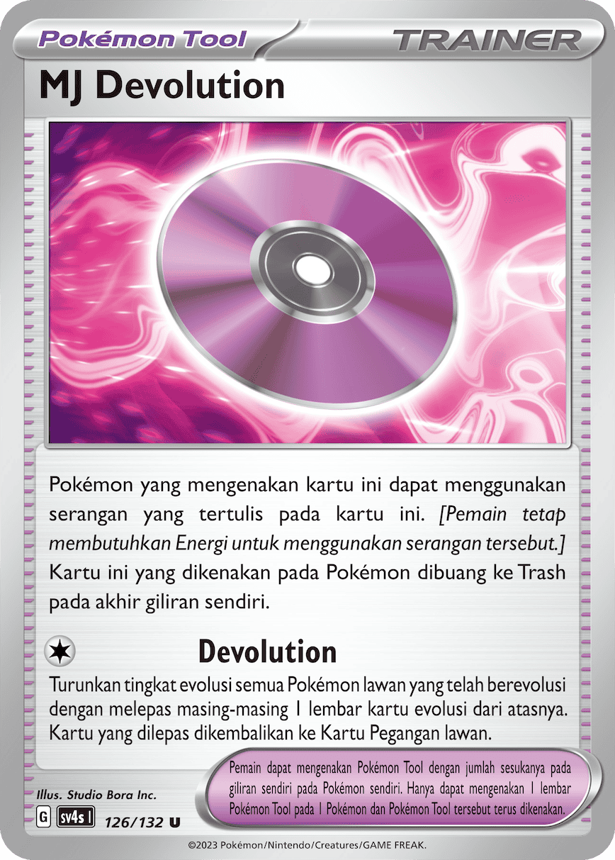 MJ Devolution 126/132 — Pertemuan Paradoks (Indonesian Pokémon TCG card)