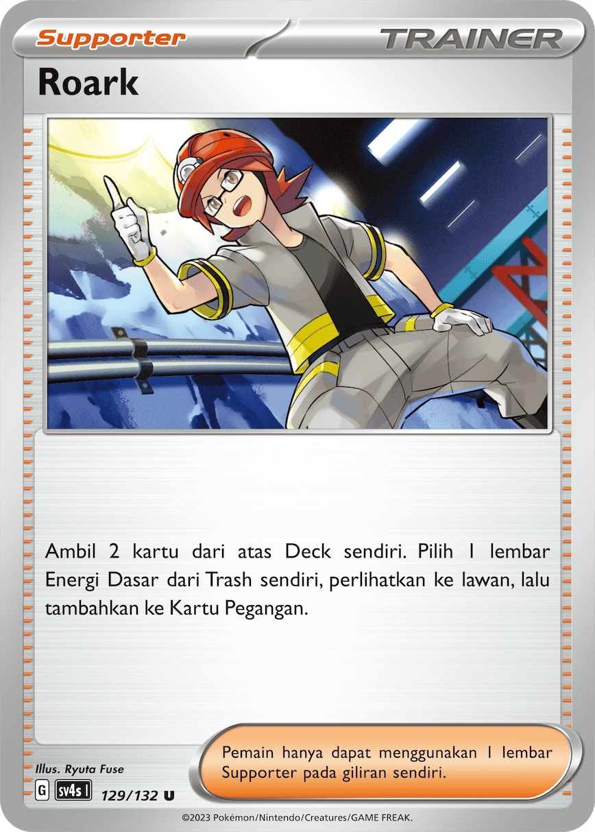 Roark 129/132 — Pertemuan Paradoks (Indonesian Pokémon TCG card)