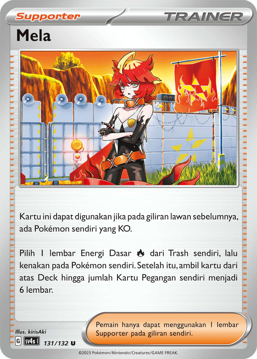 Mela 131/132 — Pertemuan Paradoks (Indonesian Pokémon TCG card)