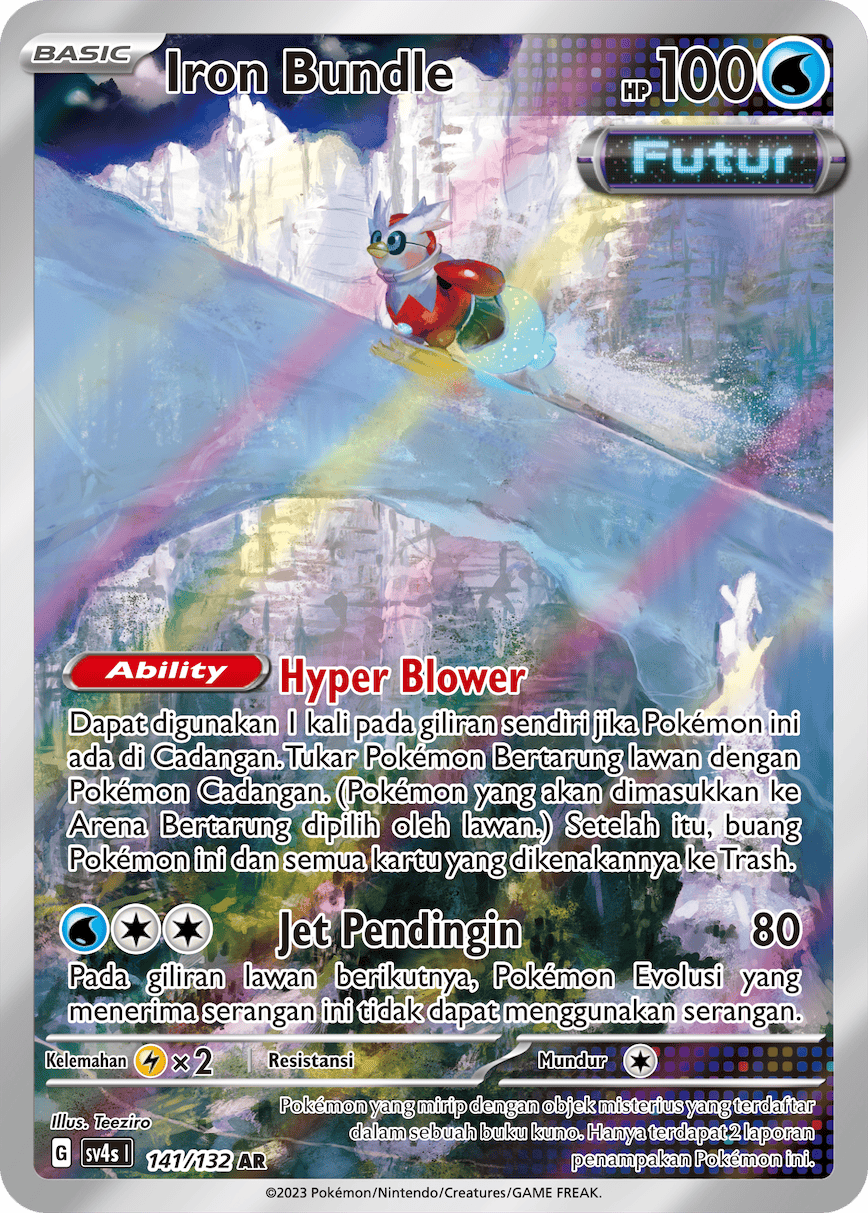 Iron Bundle 141/132 — Pertemuan Paradoks (Indonesian Pokémon TCG card)