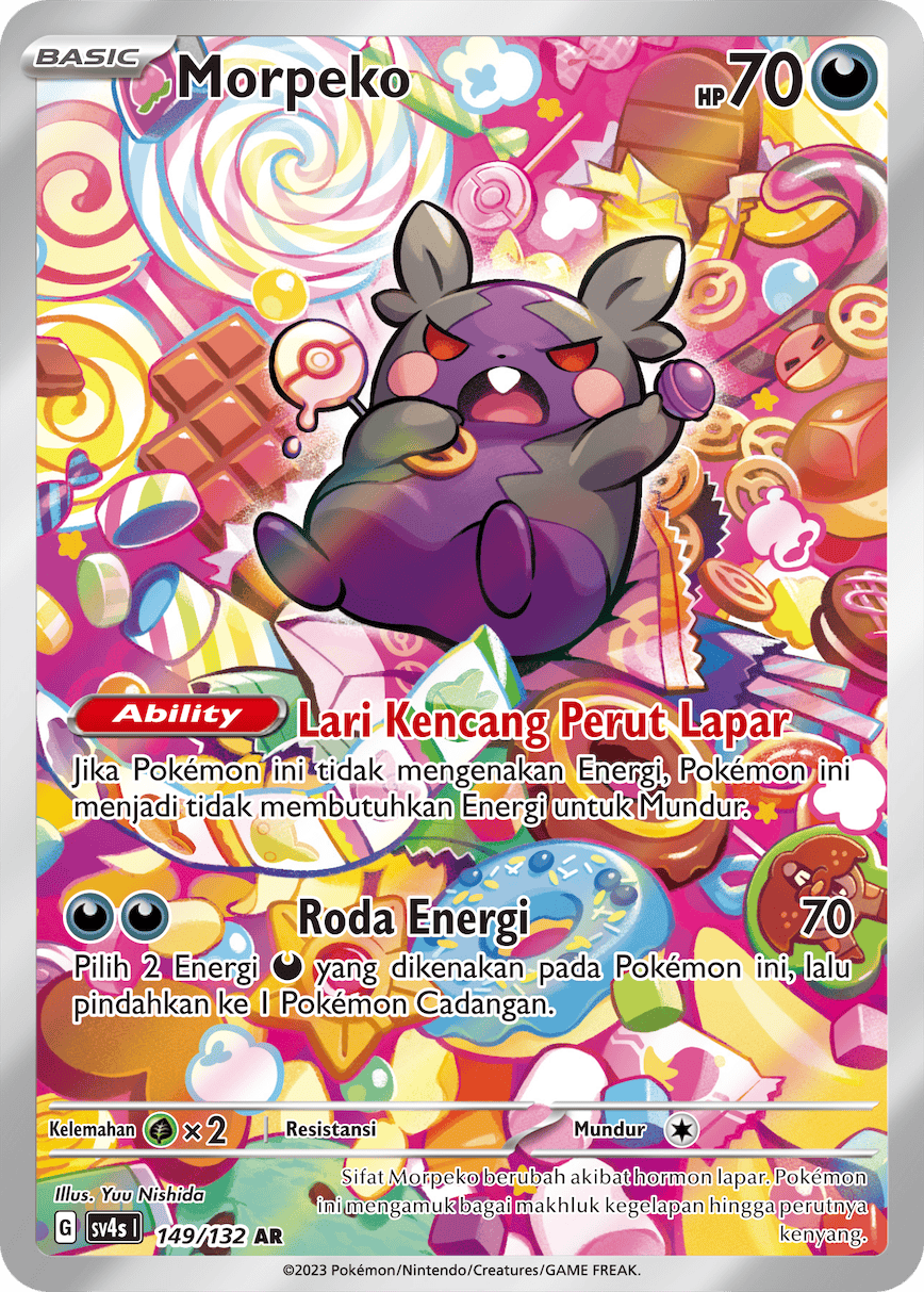 Morpeko 149/132 — Pertemuan Paradoks (Indonesian Pokémon TCG card)