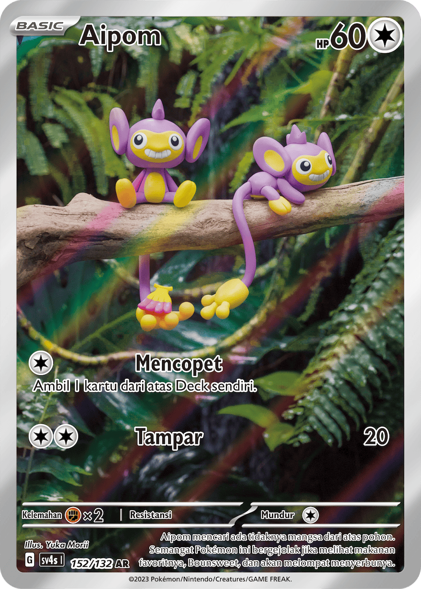 Aipom 152/132 — Pertemuan Paradoks (Indonesian Pokémon TCG card)