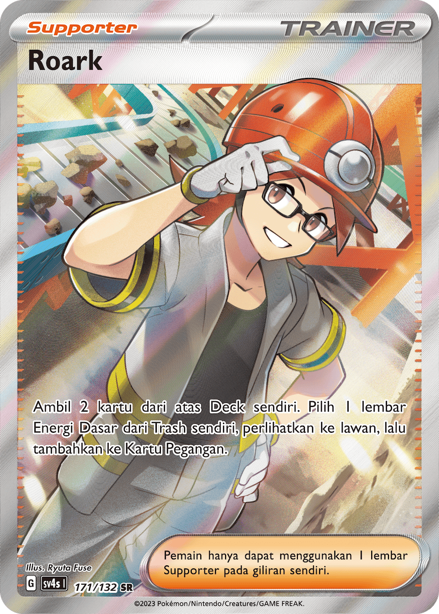 Roark 171/132 SR — Pertemuan Paradoks (Indonesian Pokémon TCG card)