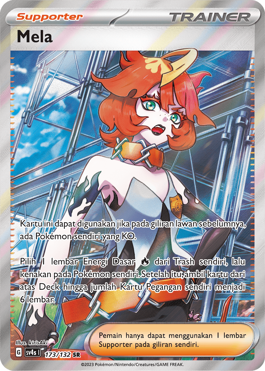 Mela 173/132 — Pertemuan Paradoks (Indonesian Pokémon TCG card)