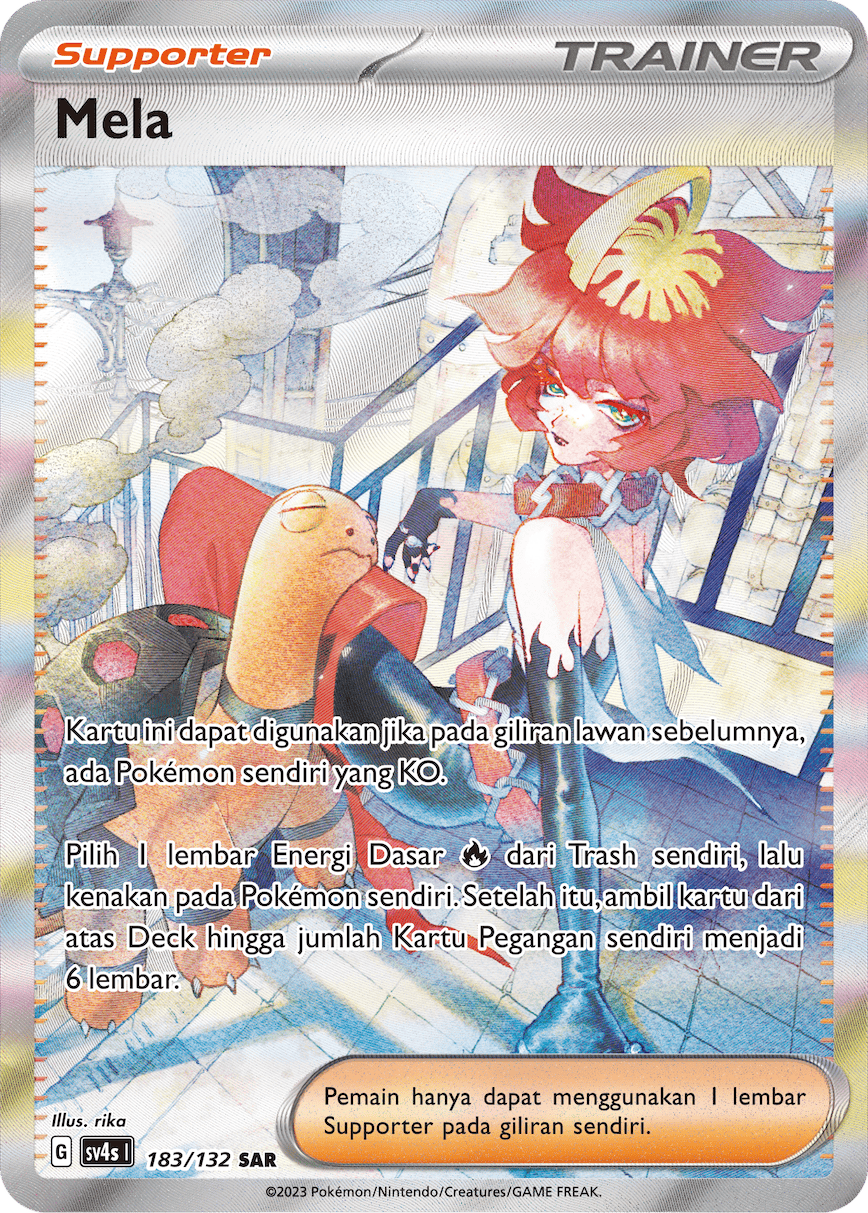 Mela 183/132 — Pertemuan Paradoks (Indonesian Pokémon TCG card)