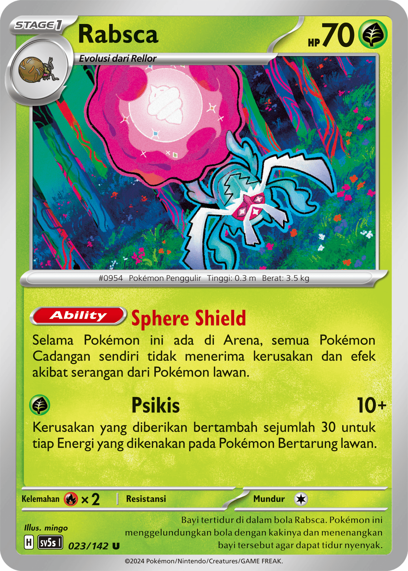 Rabsca 023 — Paradoks Andalan (Indonesian Pokémon TCG card)