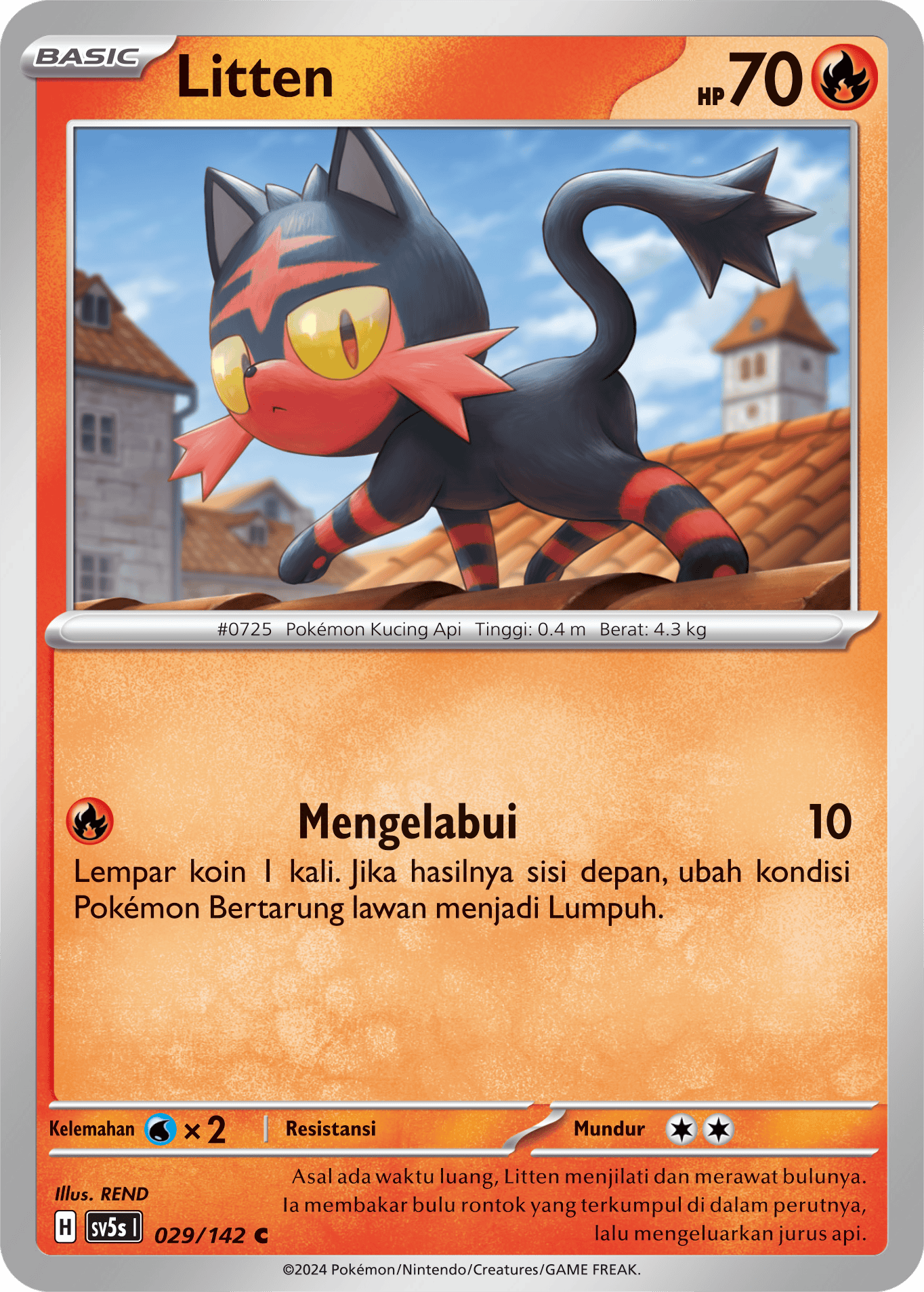 Litten 029 — Paradoks Andalan (Indonesian Pokémon TCG card)