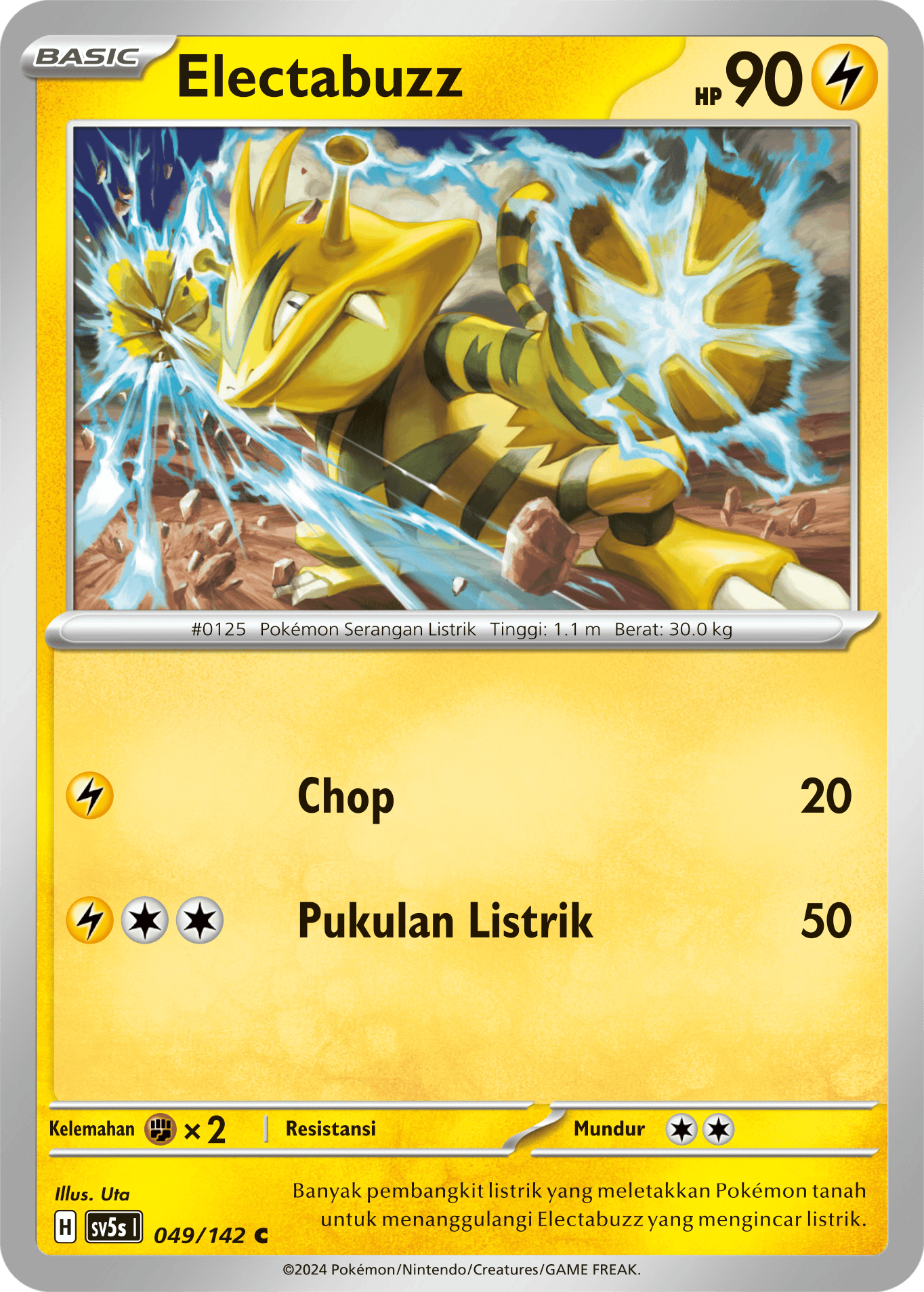 Electabuzz 049 — Paradoks Andalan (Indonesian Pokémon TCG card)