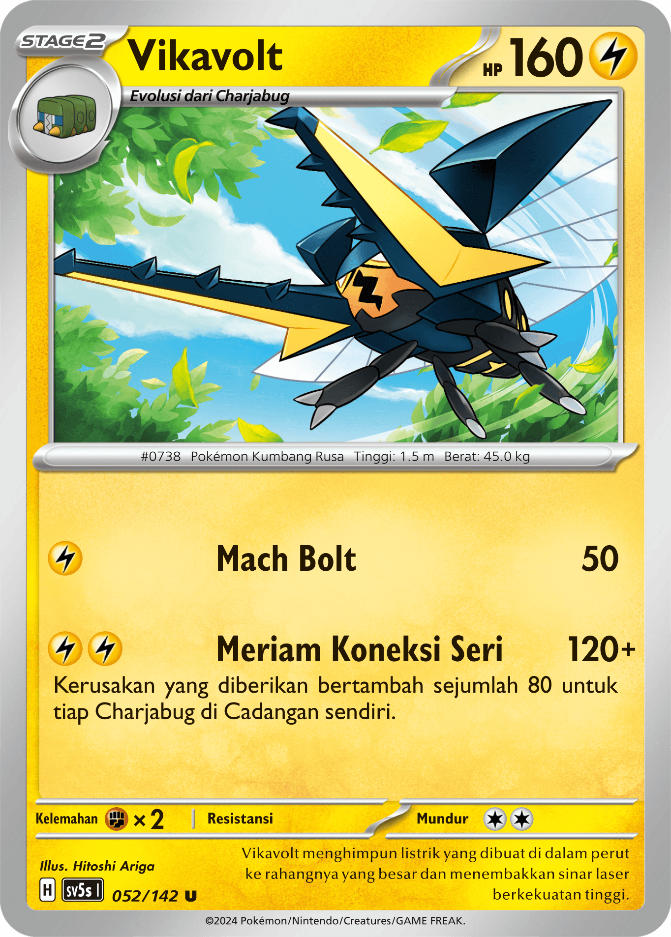 Vikavolt 052 — Paradoks Andalan (Indonesian Pokémon TCG card)