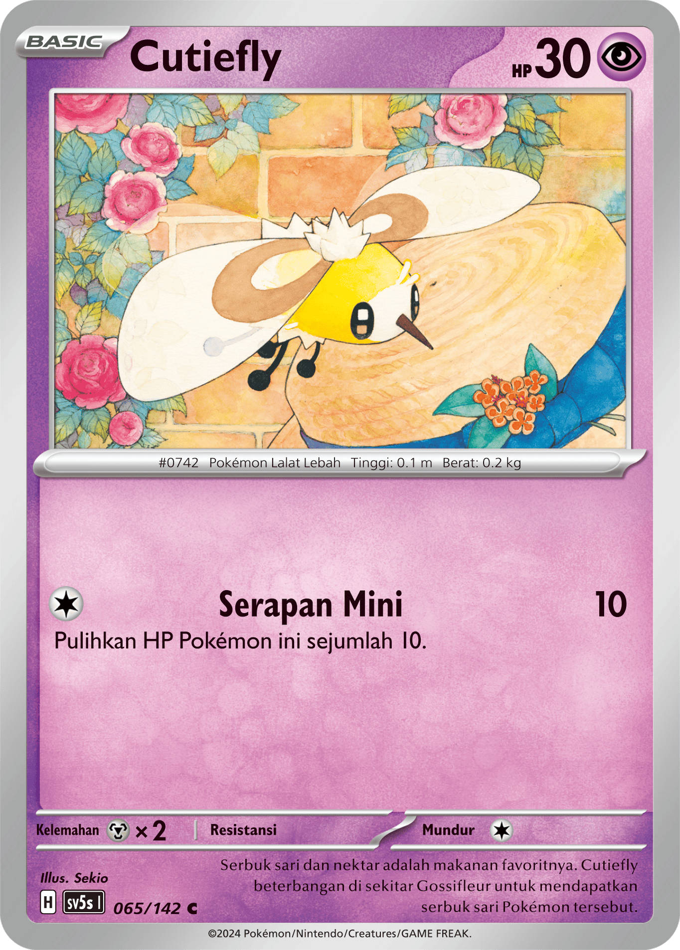 Cutiefly 065 — Paradoks Andalan (Indonesian Pokémon TCG card)