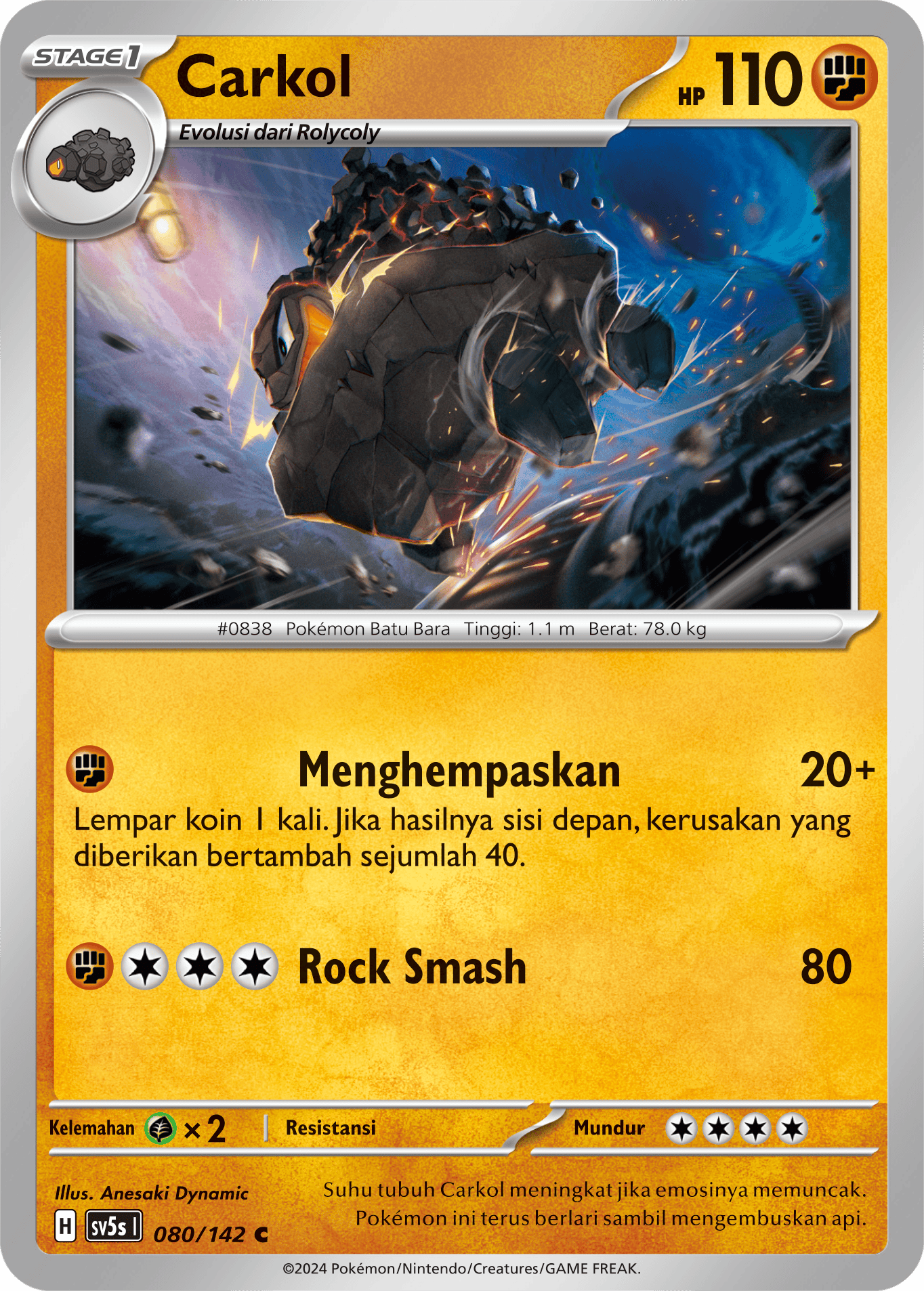 Carkol 080 — Paradoks Andalan (Indonesian Pokémon TCG card)