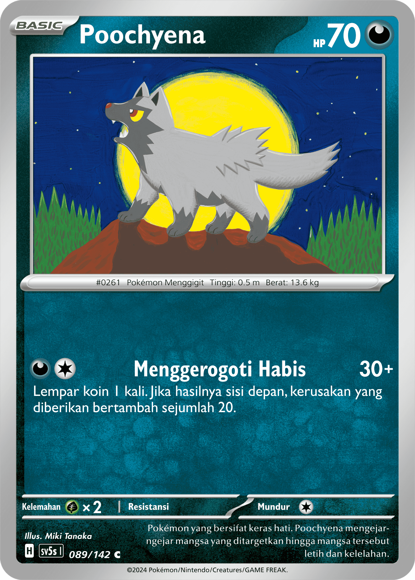 Poochyena 089 — Paradoks Andalan (Indonesian Pokémon TCG card)