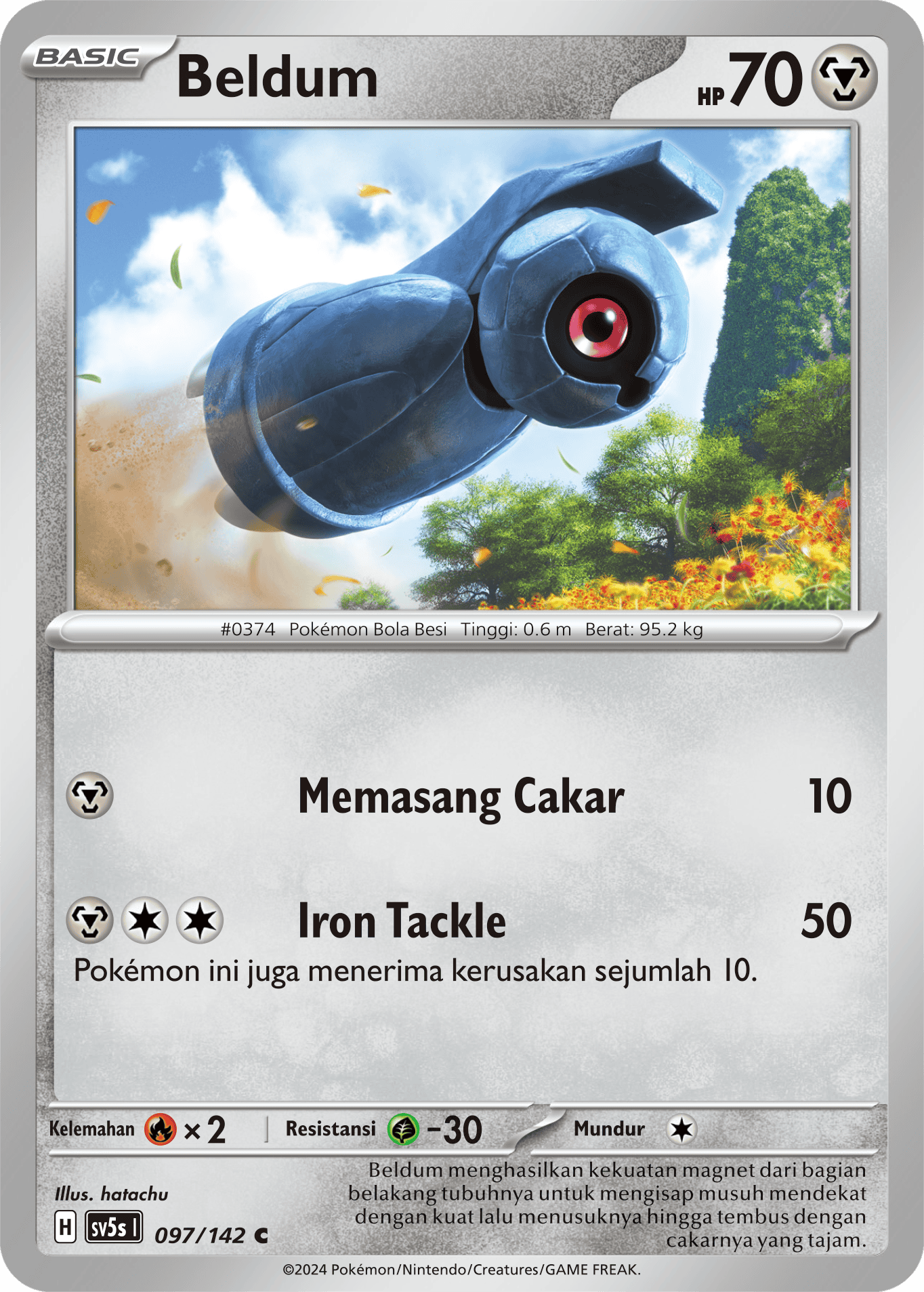 Beldum 097 — Paradoks Andalan (Indonesian Pokémon TCG card)
