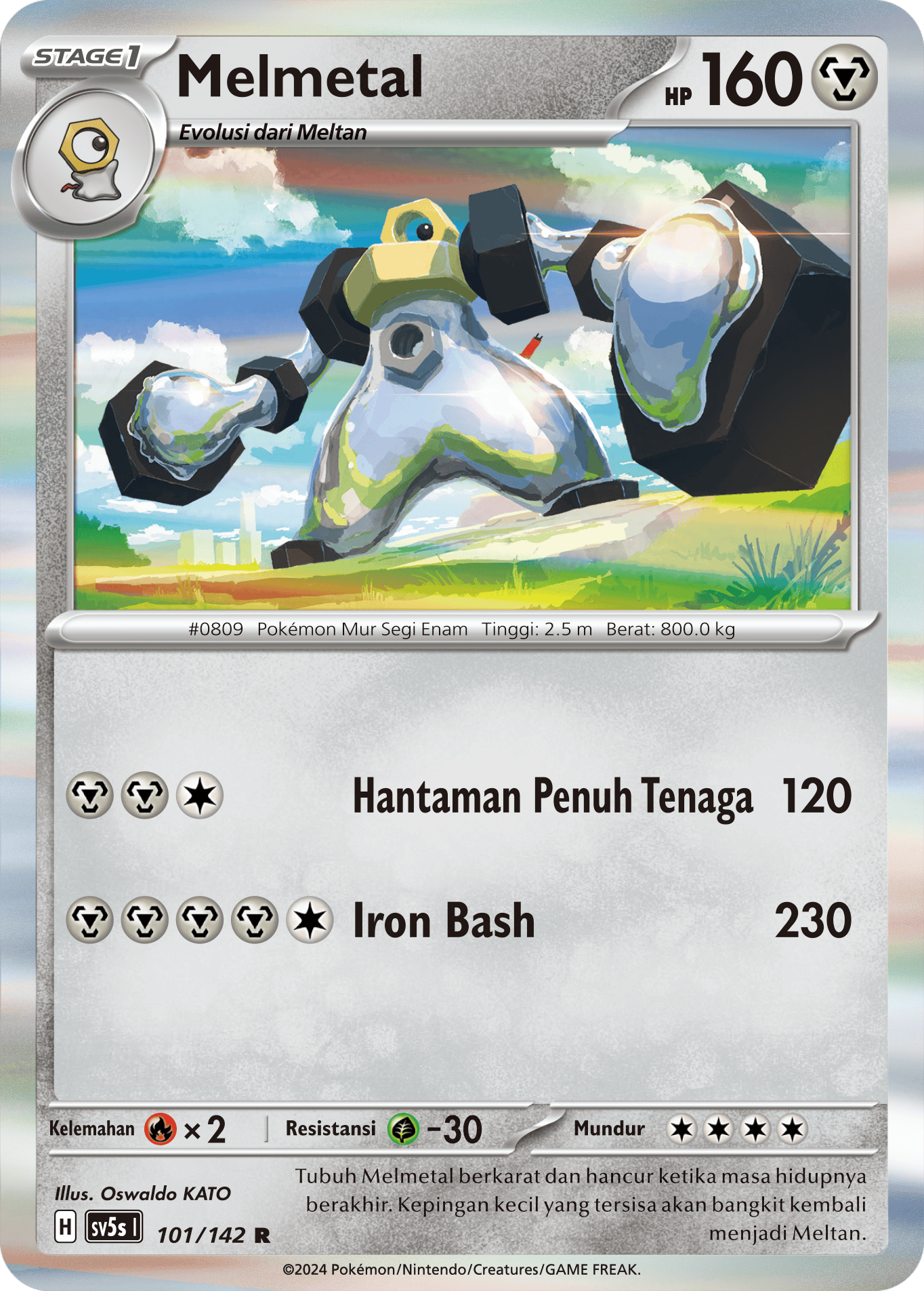 Melmetal 101 — Paradoks Andalan (Indonesian Pokémon TCG card)