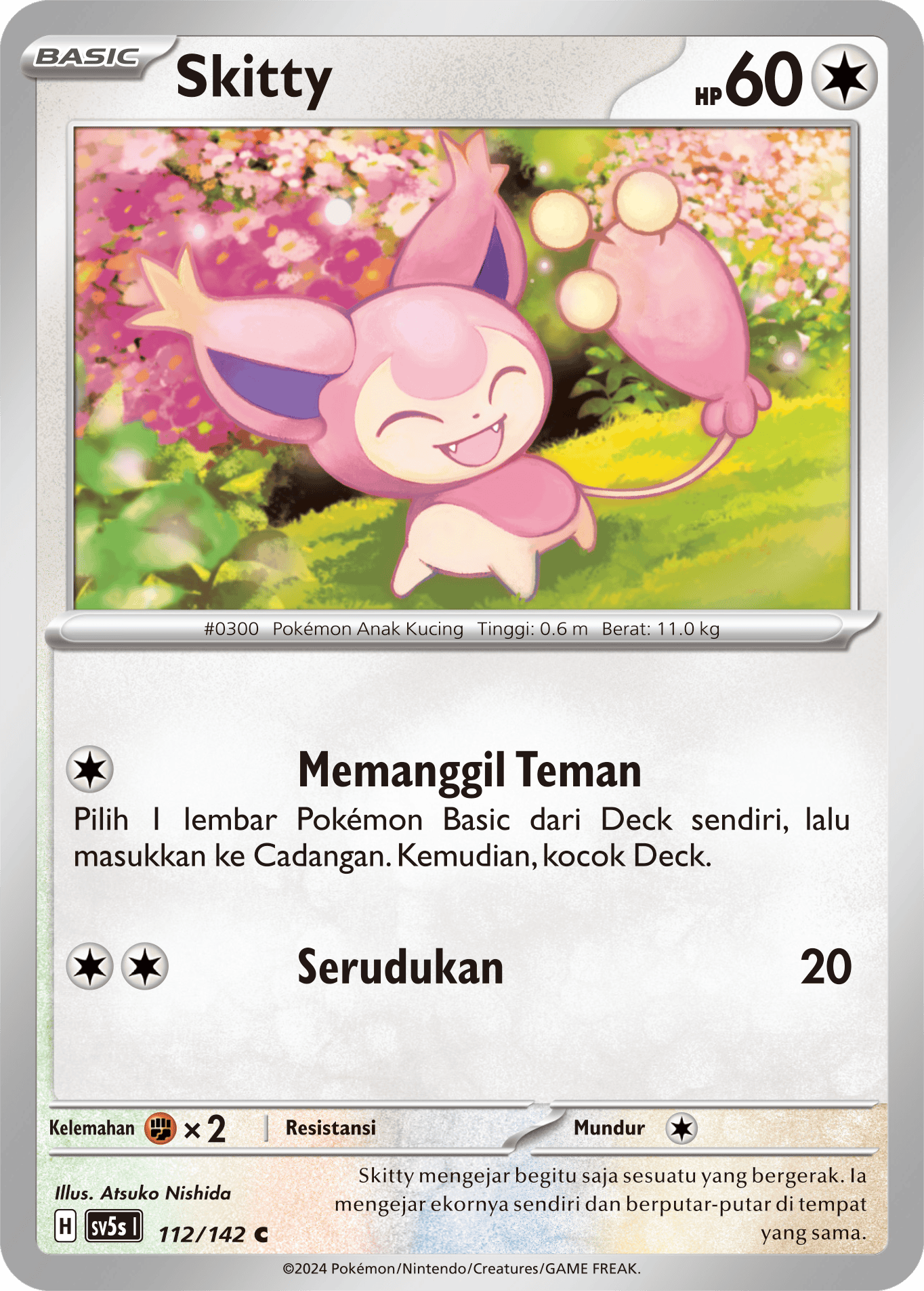 Skitty 112 — Paradoks Andalan (Indonesian Pokémon TCG card)