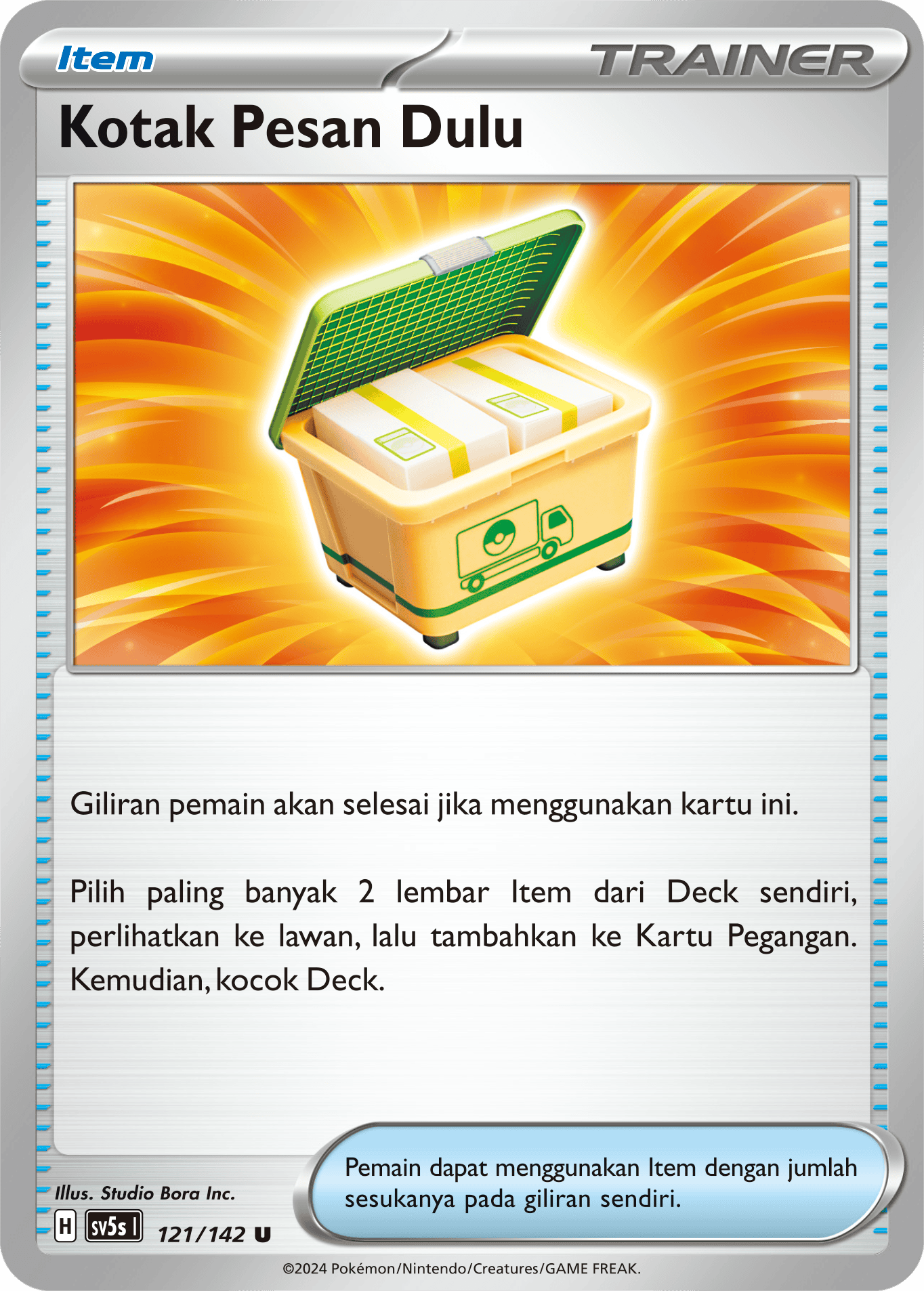 Kotak Pesan Dulu 121 — Paradoks Andalan (Indonesian Pokémon TCG card)