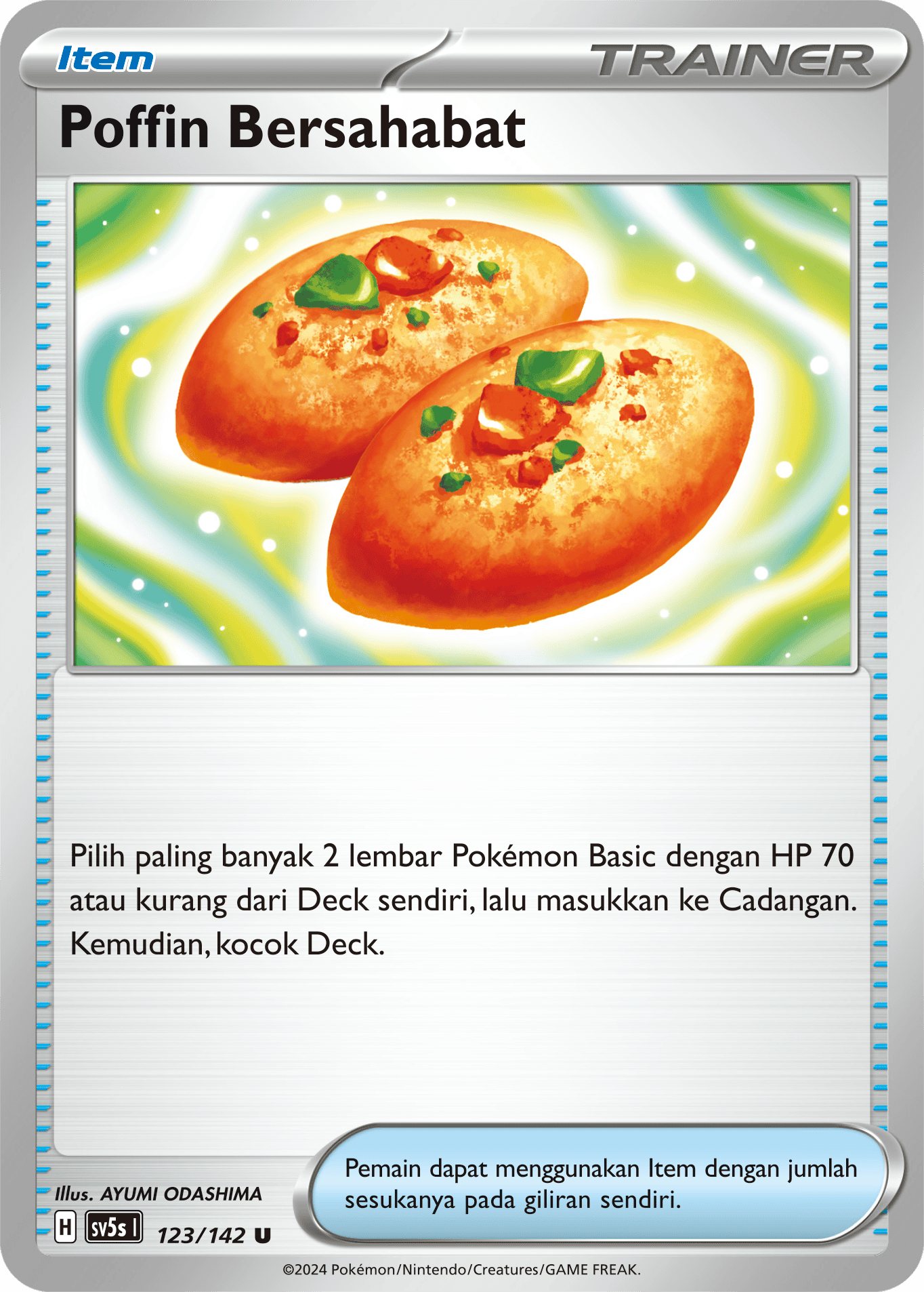 Poffin Bersahabat 123 — Paradoks Andalan (Indonesian Pokémon TCG card)
