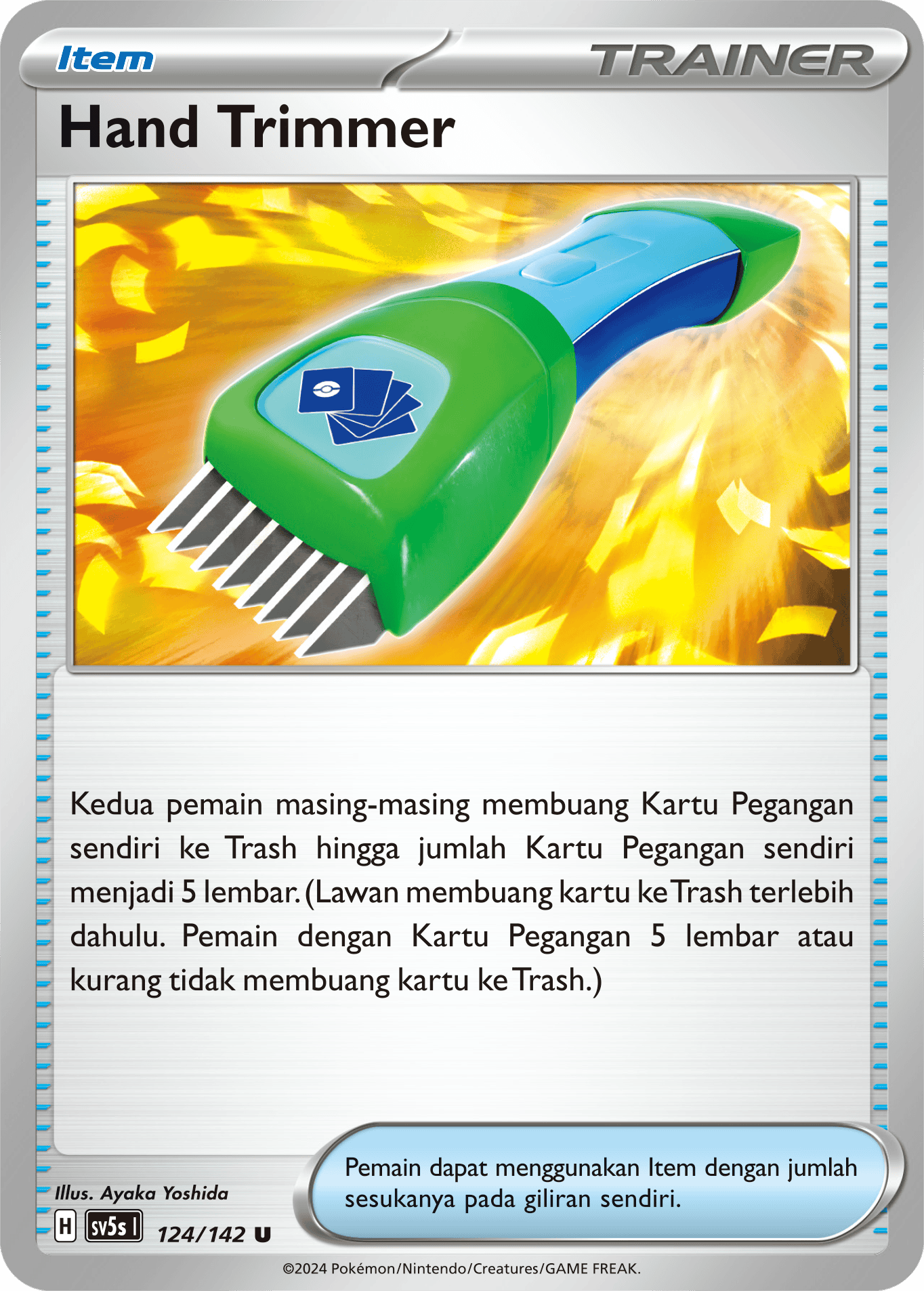 Hand Trimmer 124 — Paradoks Andalan (Indonesian Pokémon TCG card)