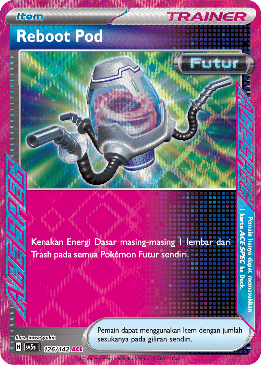 Reboot Pod 126 — Paradoks Andalan (Indonesian Pokémon TCG card)