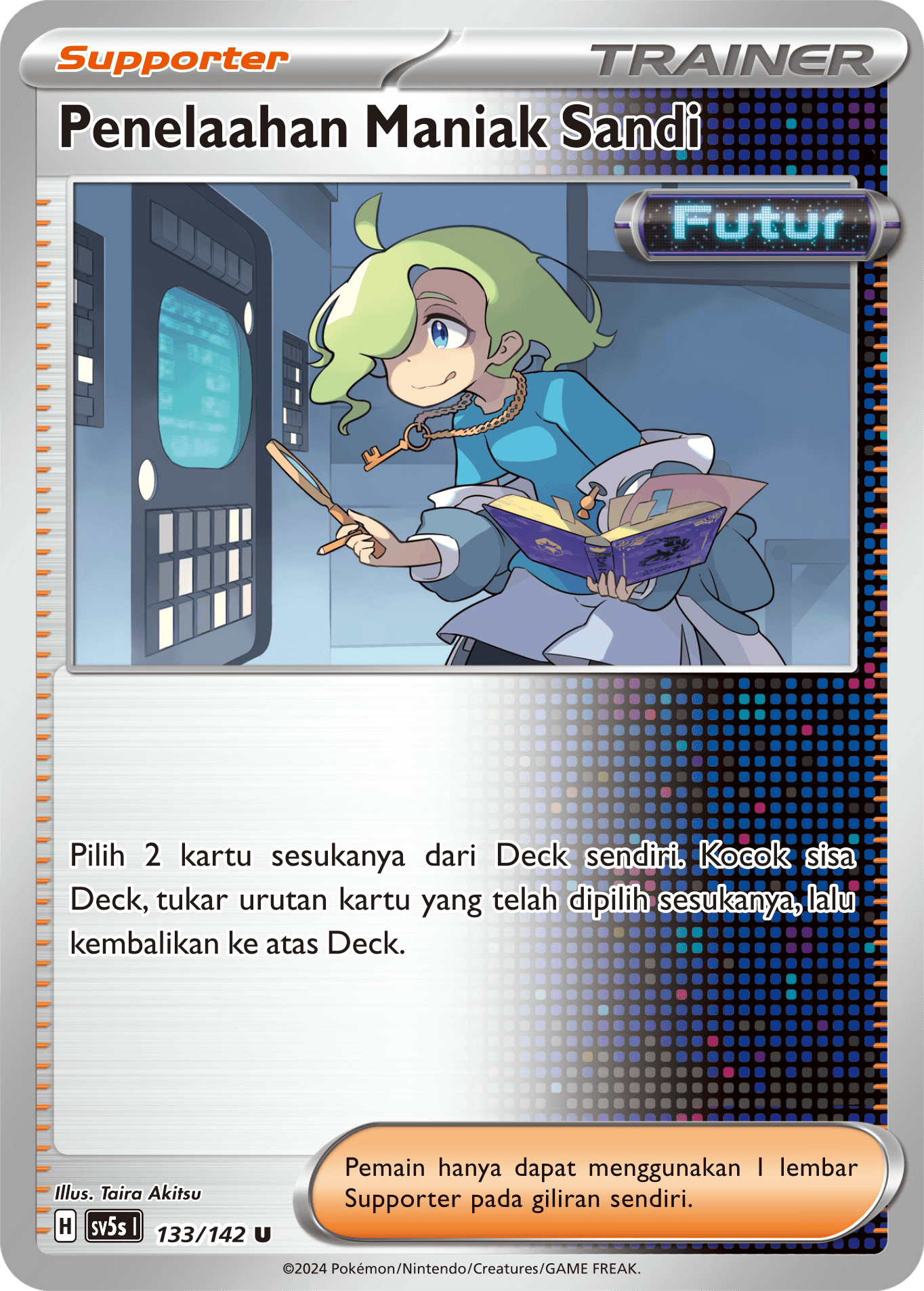 Penelaahan Maniak Sandi 133 — Paradoks Andalan (Indonesian Pokémon TCG card)