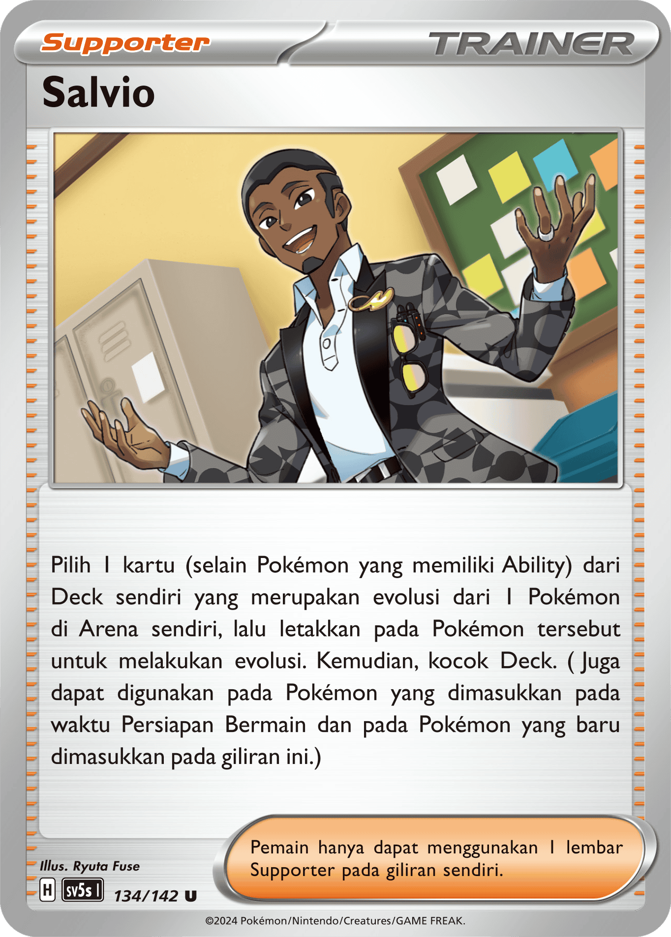 Salvio 134 — Paradoks Andalan (Indonesian Pokémon TCG card)