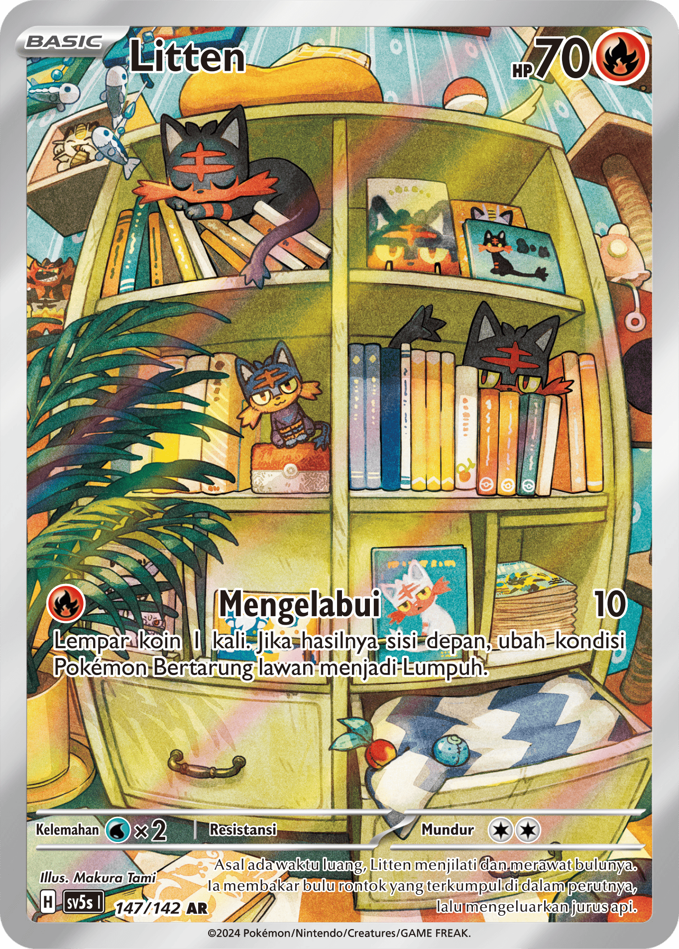 Litten 147 — Paradoks Andalan (Indonesian Pokémon TCG card)