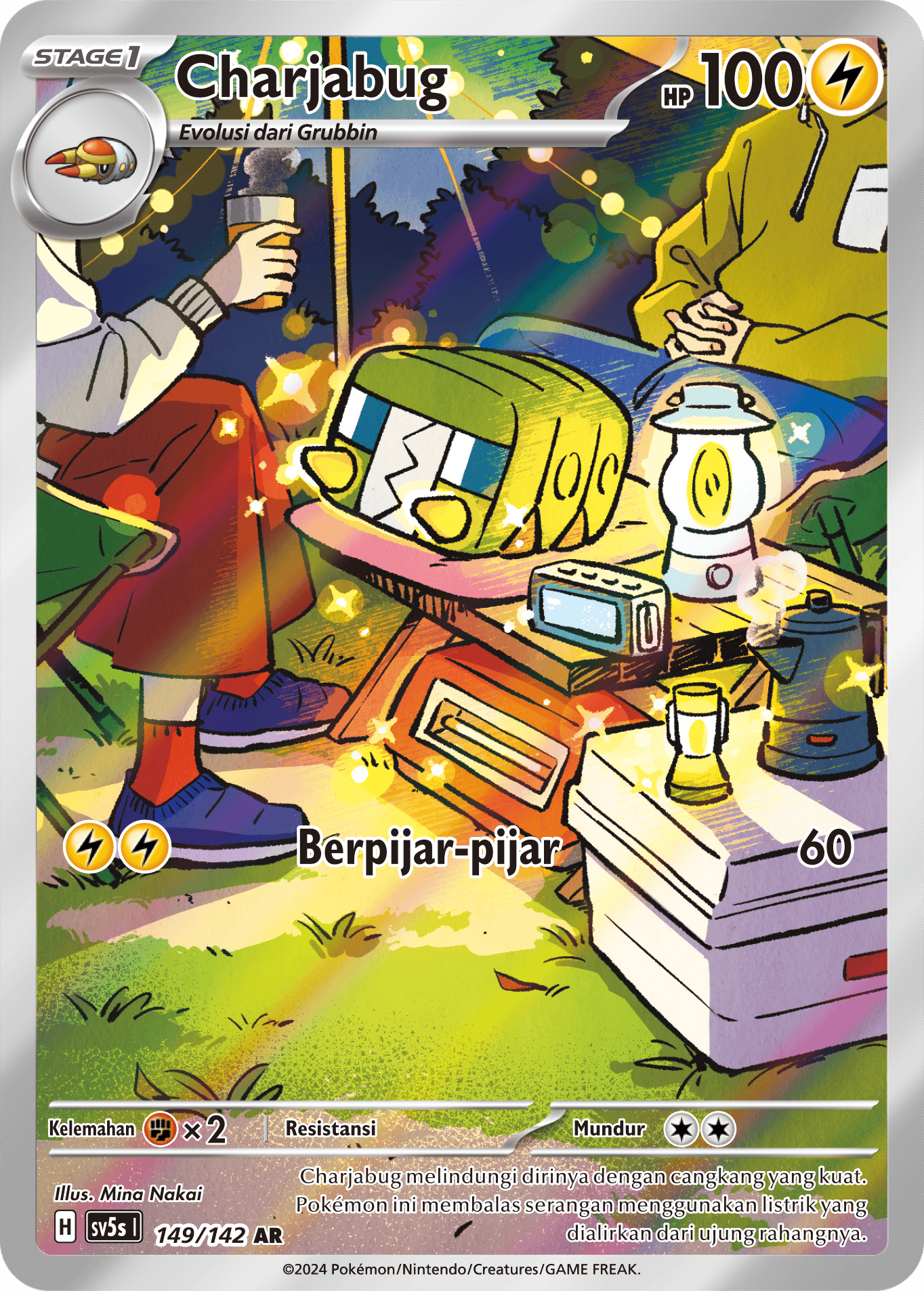 Charjabug 149 — Paradoks Andalan (Indonesian Pokémon TCG card)
