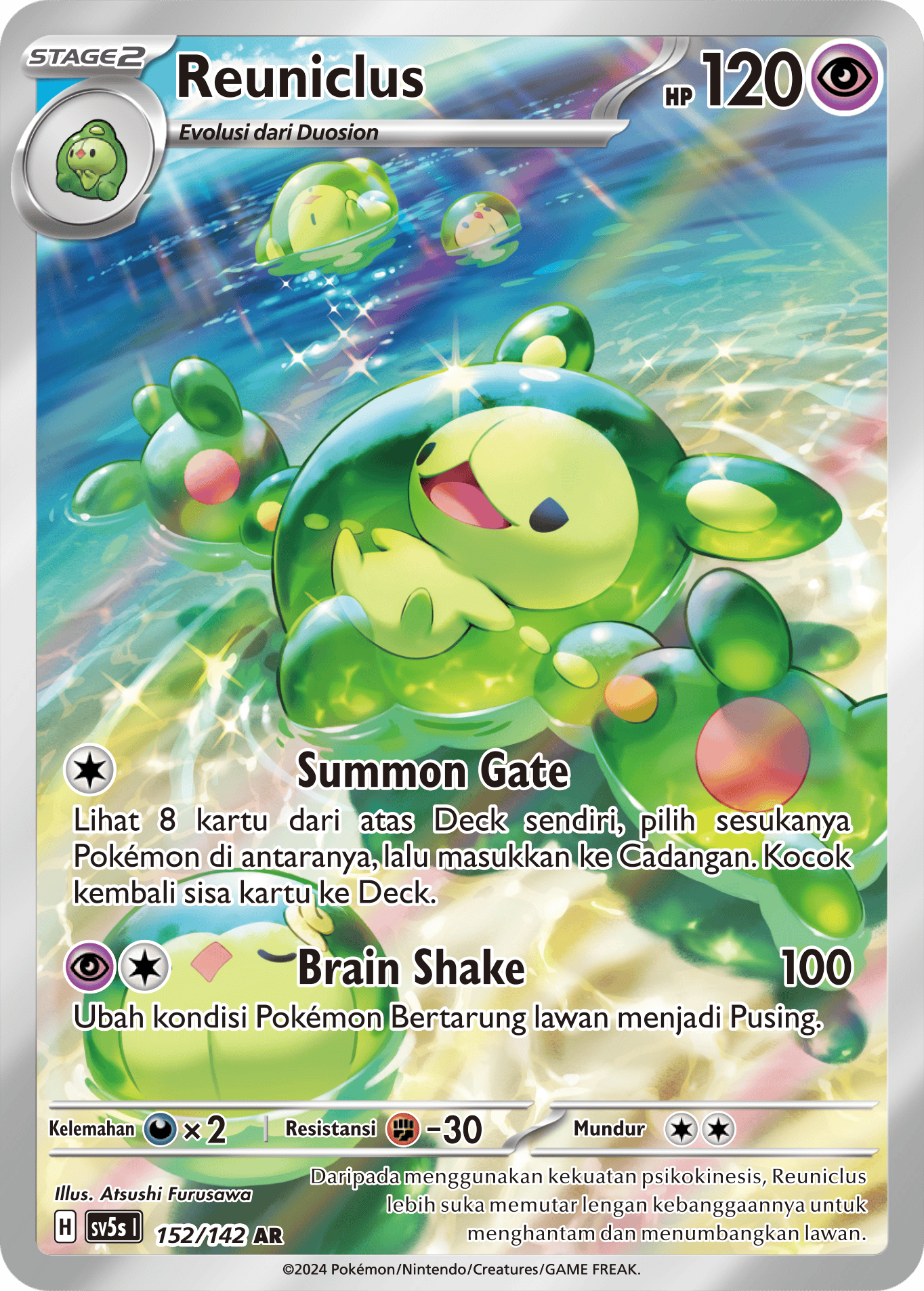Reuniclus 152 — Paradoks Andalan (Indonesian Pokémon TCG card)
