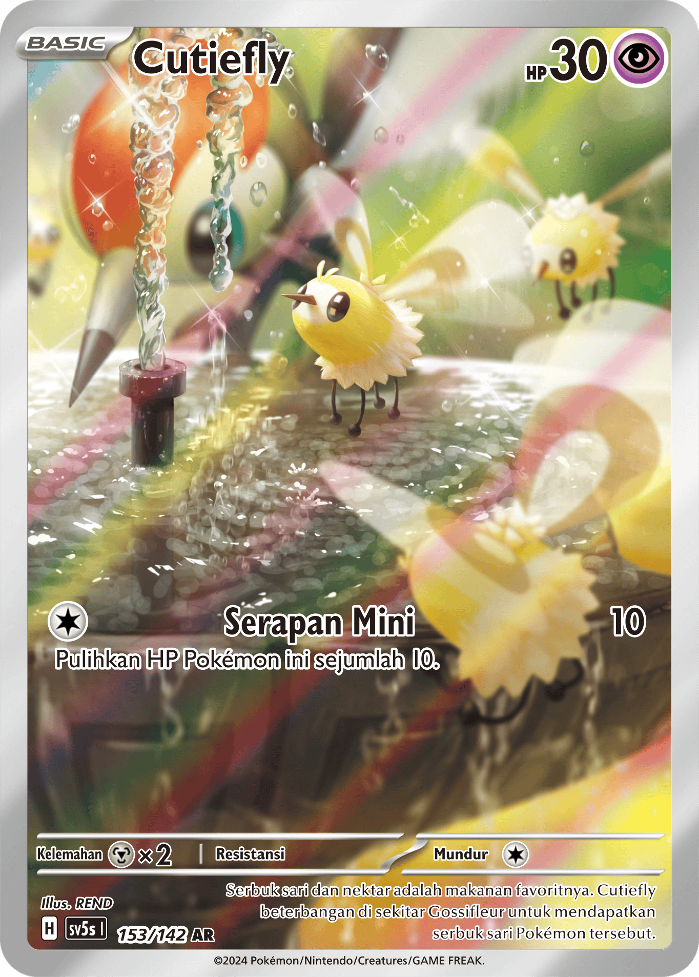 Cutiefly 153 — Paradoks Andalan (Indonesian Pokémon TCG card)