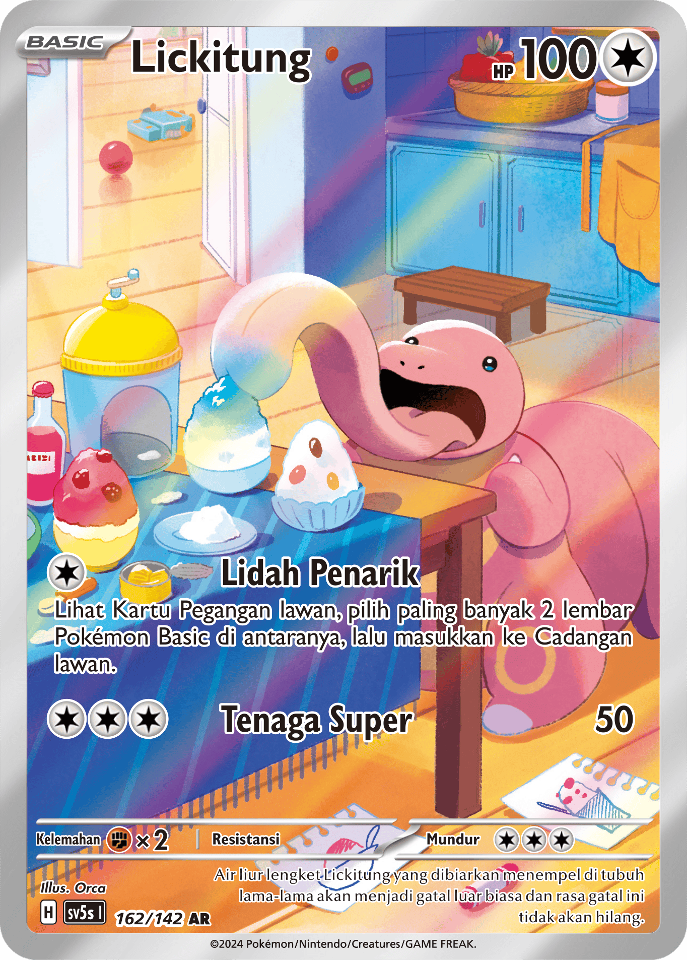 Lickitung 162 — Paradoks Andalan (Indonesian Pokémon TCG card)