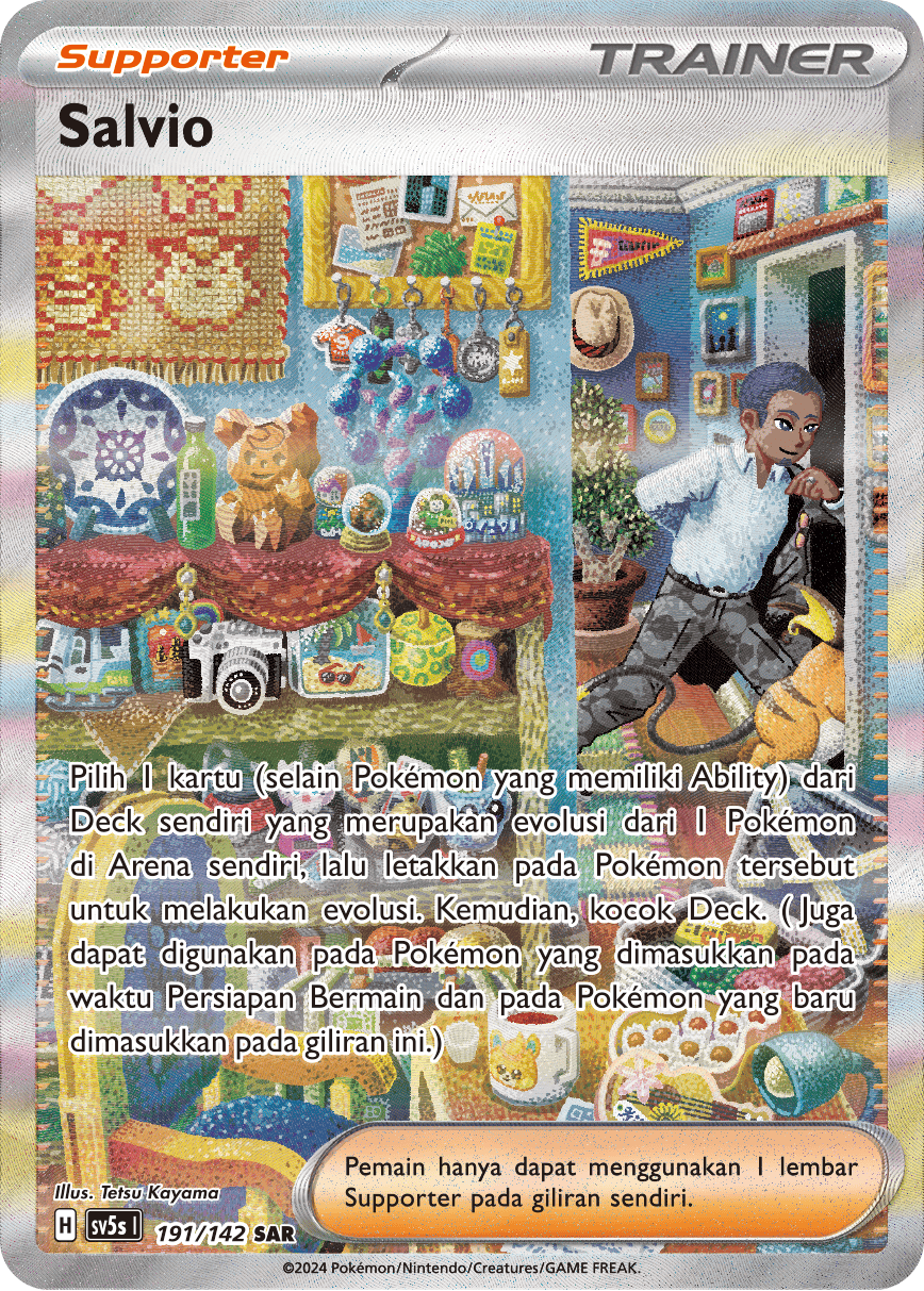Salvio 191 — Paradoks Andalan (Indonesian Pokémon TCG card)