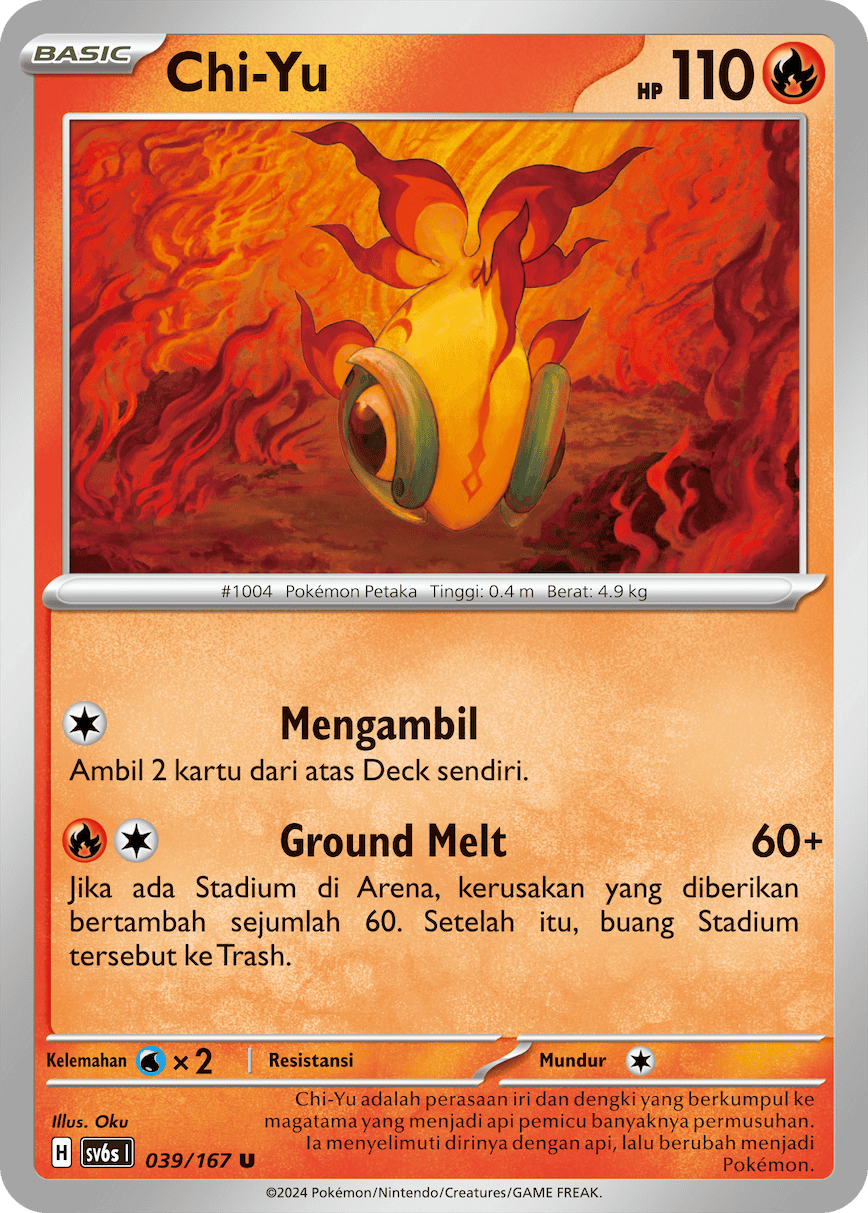 Chi-Yu 039 — Topeng Transfigurasi (Indonesian Pokémon TCG card)