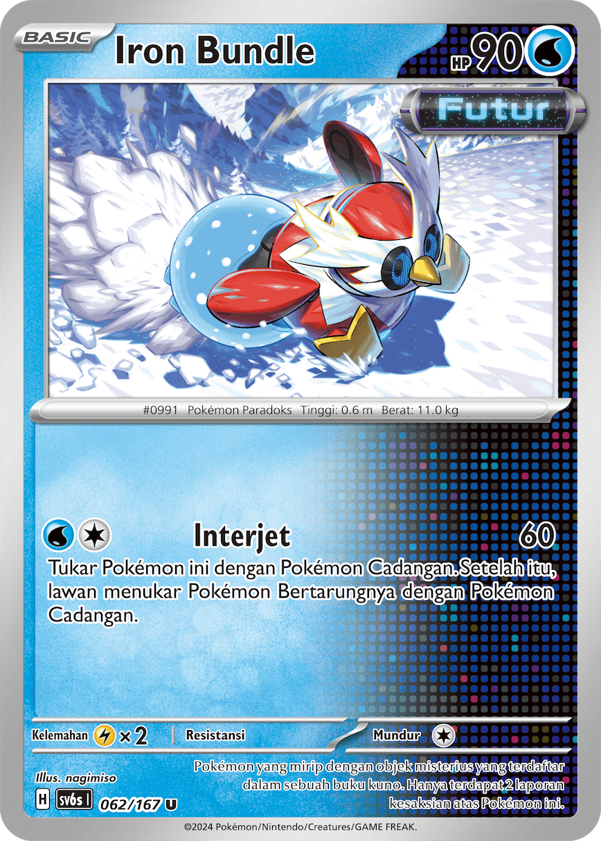 Iron Bundle 062 — Topeng Transfigurasi (Indonesian Pokémon TCG card)