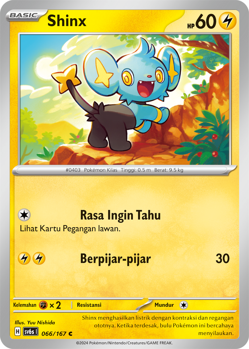 Shinx 066 — Topeng Transfigurasi (Indonesian Pokémon TCG card)