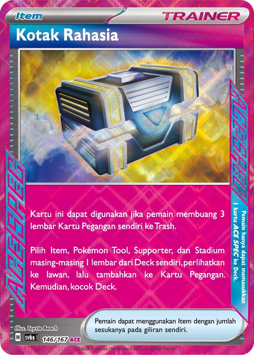 Kotak Rahasia 146 — Topeng Transfigurasi (Indonesian Pokémon TCG card)