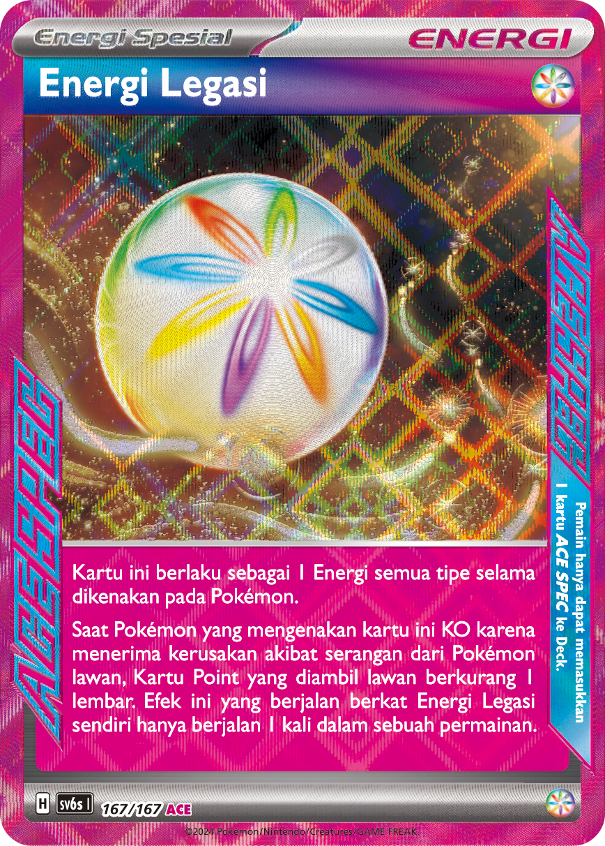 Energi Legasi 167 — Topeng Transfigurasi (Indonesian Pokémon TCG card)