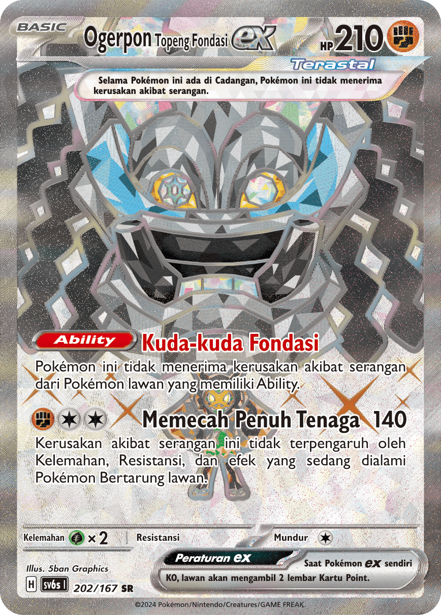 SV6s #202 202 — Topeng Transfigurasi (Indonesian Pokémon TCG card)